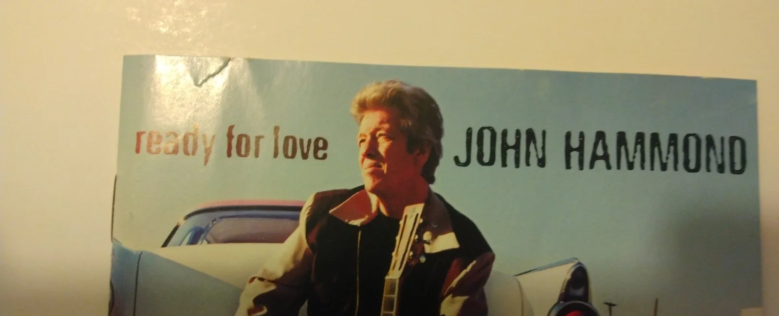 john hammond - signed - autographed - comact disc cover - ready for love, image 2