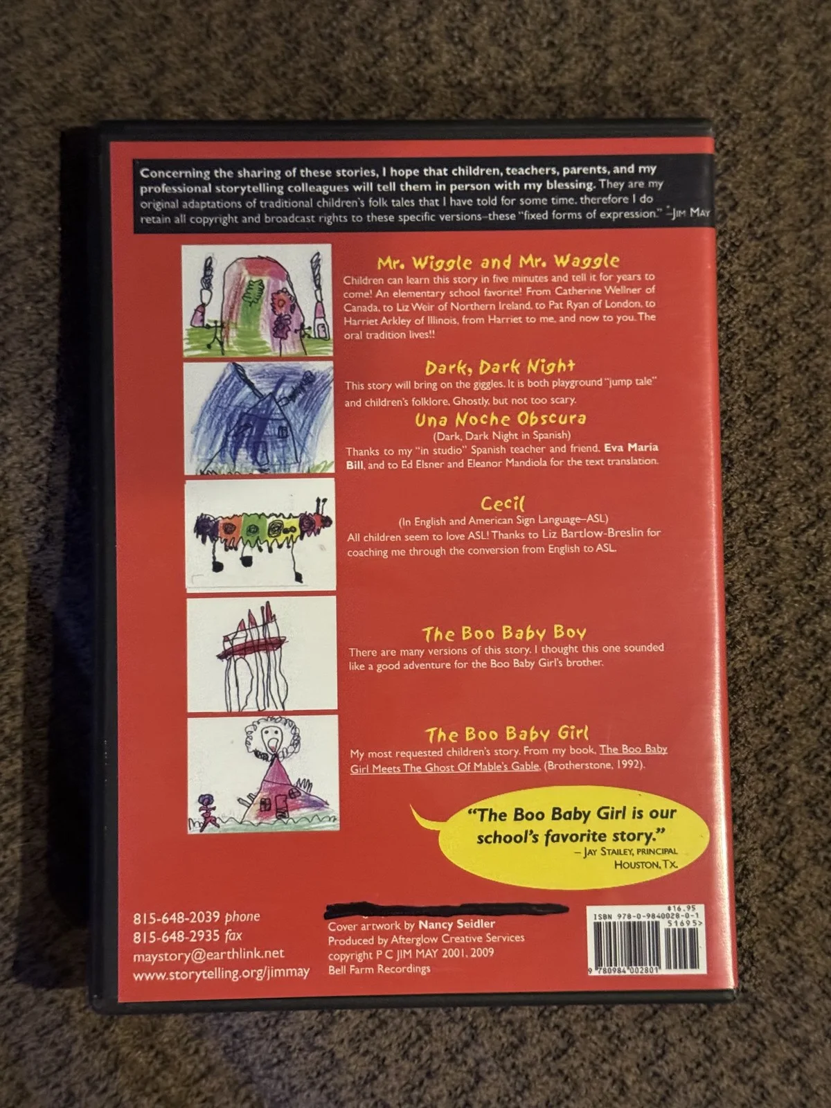 Jim May — Jim May Signed "Tell A Story - Make A Friend" DVD Cover Autograph Emmy Winner, изображение 2