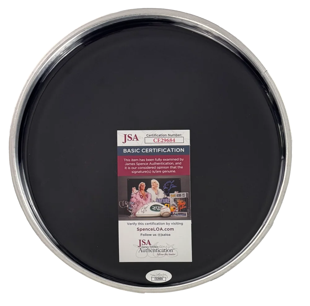 Charlie Watts — Charlie Watts Rolling Stones Signed Autograph 10" Tongue Drum Head Skin JSA COA, image 2