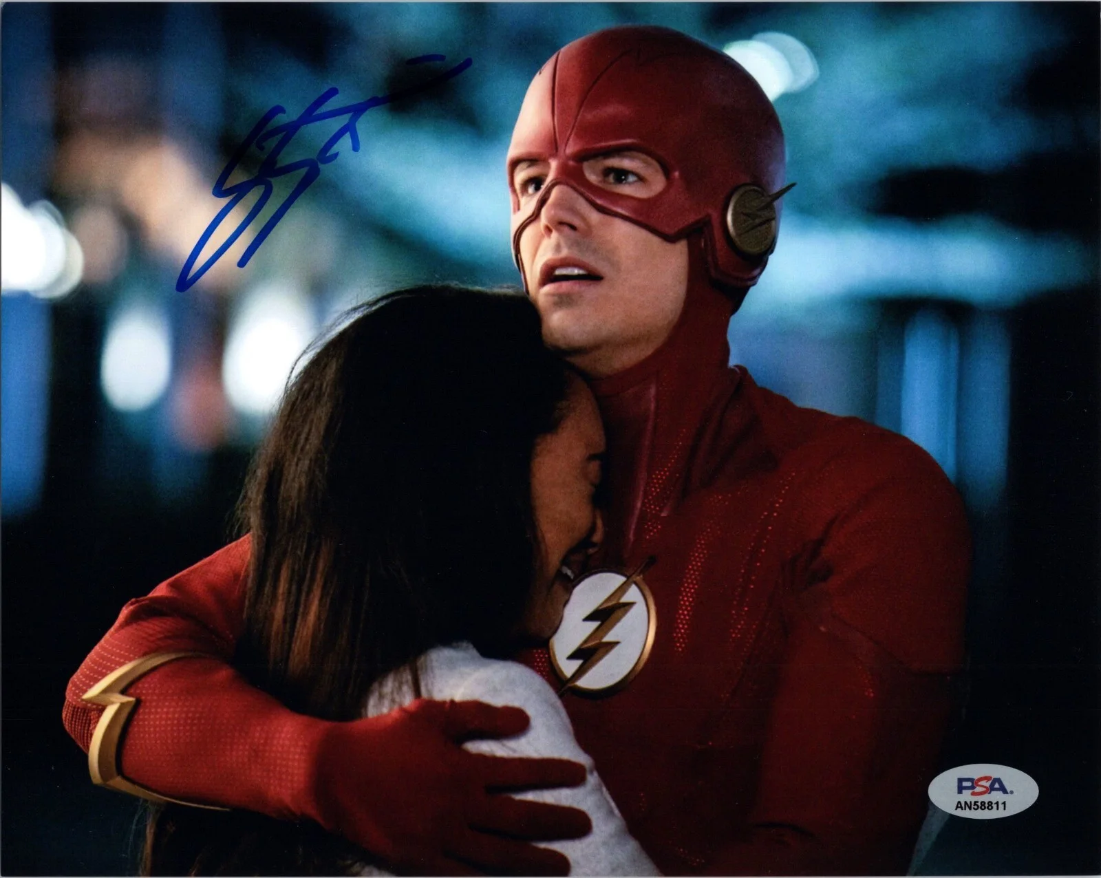 Grant Gustin — Grant Gustin The Flash As Barry Allen Signed 8x10 Autographed Photo PSA 2