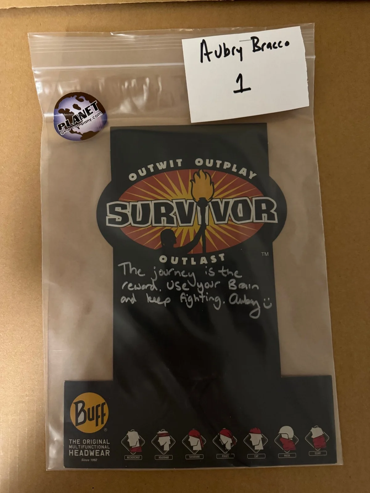 CBS SURVIVOR Autographed BUFF Cardbacks-Only 1 of each available! Iconic!, image 5