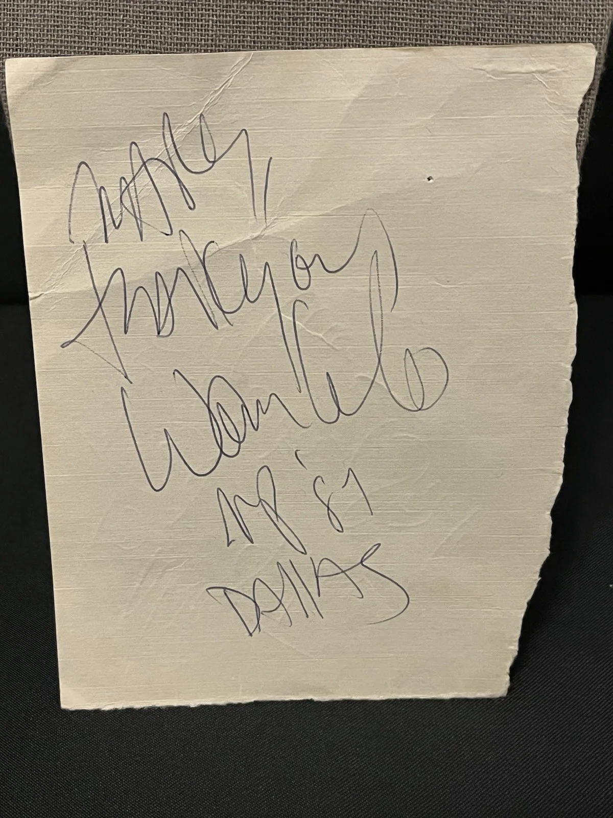 1987 Missing Persons Guitarist and Keyboardist Autographs, image 2