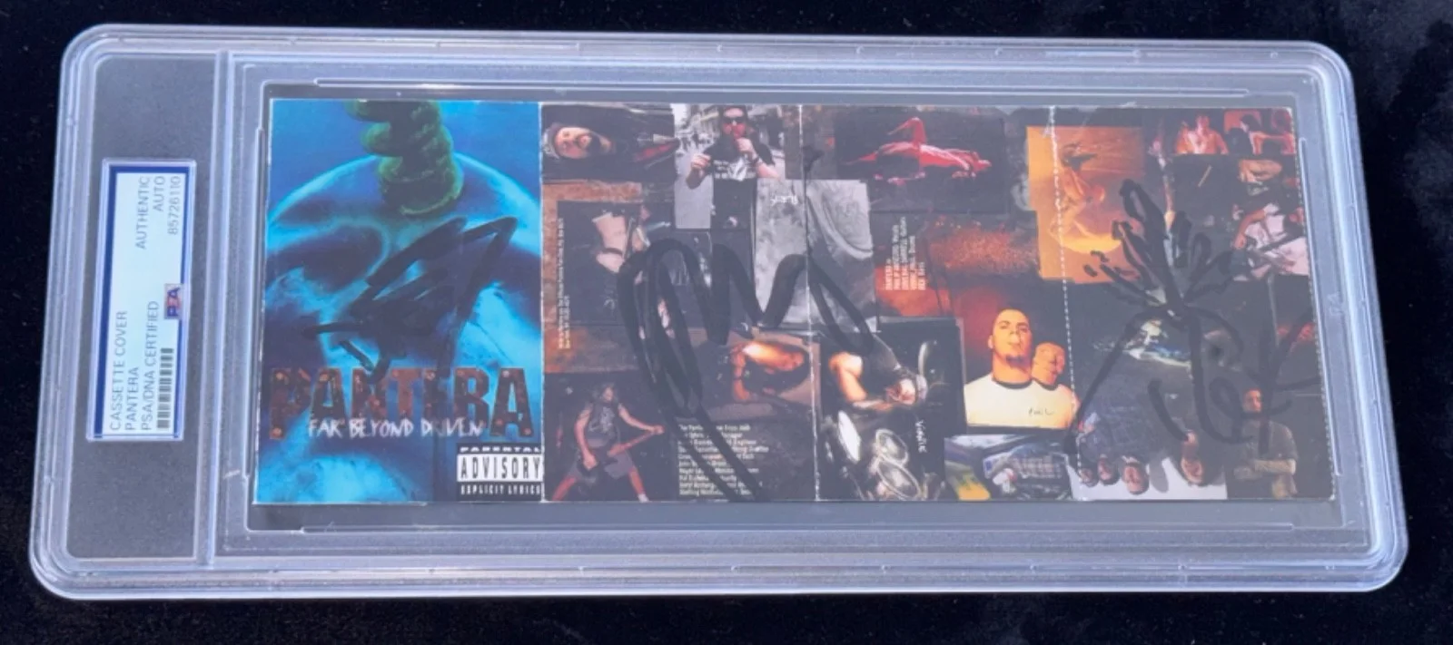 Signed Pantera Band Dimebag Far Beyond Driven Cassette Tape Autographed Auto PSA, image 4