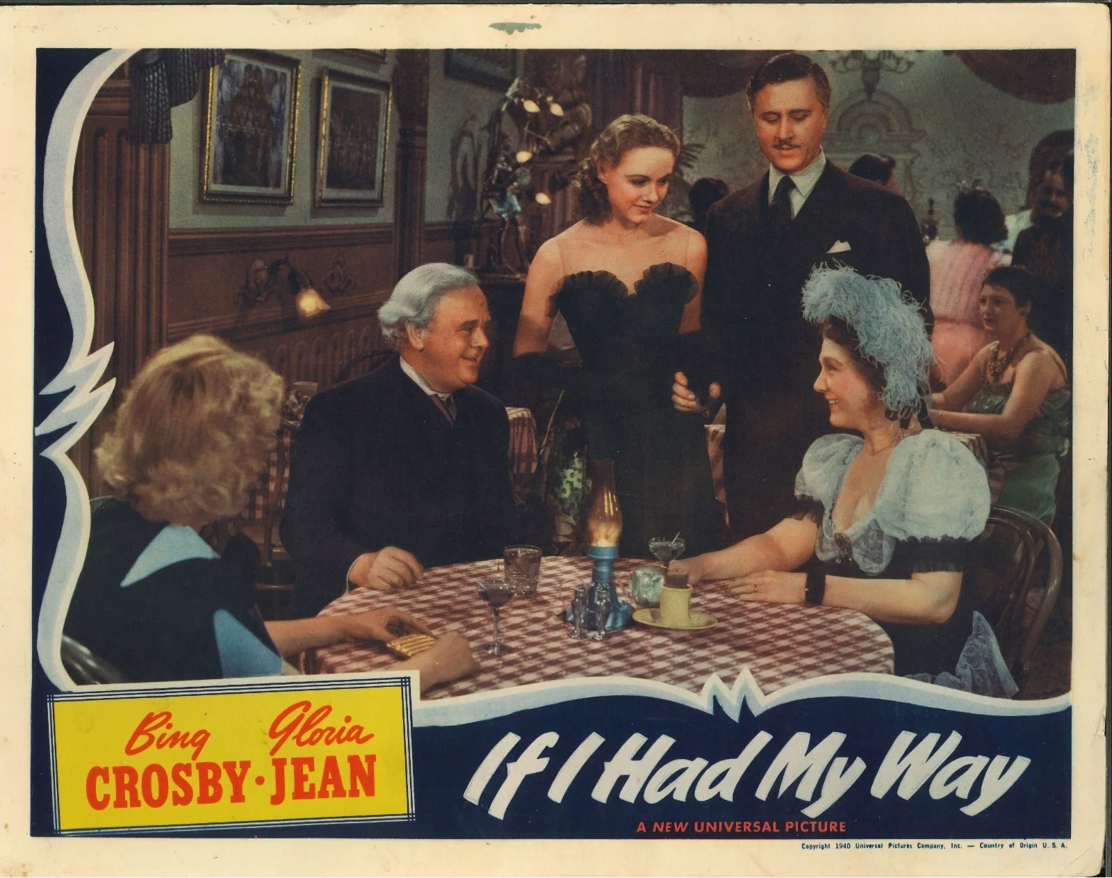 If I Had My Way 4x ORIGINAL US Lobby Cards Bing Crosby 1940, image 5