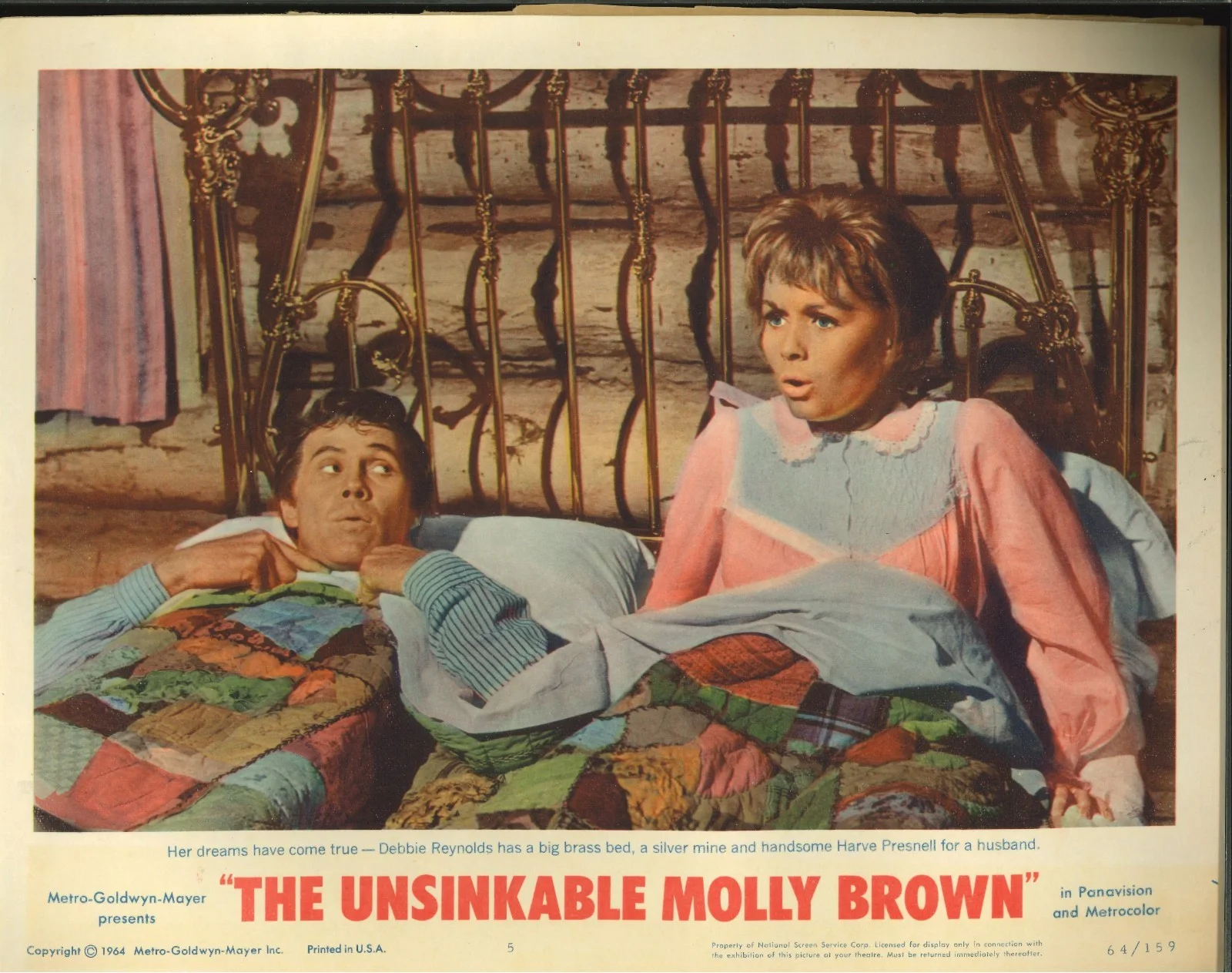 Unsinkable Molly Brown 5x ORIGINAL US Lobby Cards Debbie Reynolds 1964, image 4