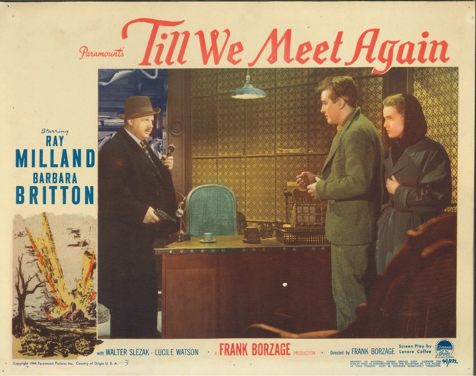 Will We Meet Again 7x ORIGINAL US Lobby Cards Frank Borzage Ray Milland 1944, image 4