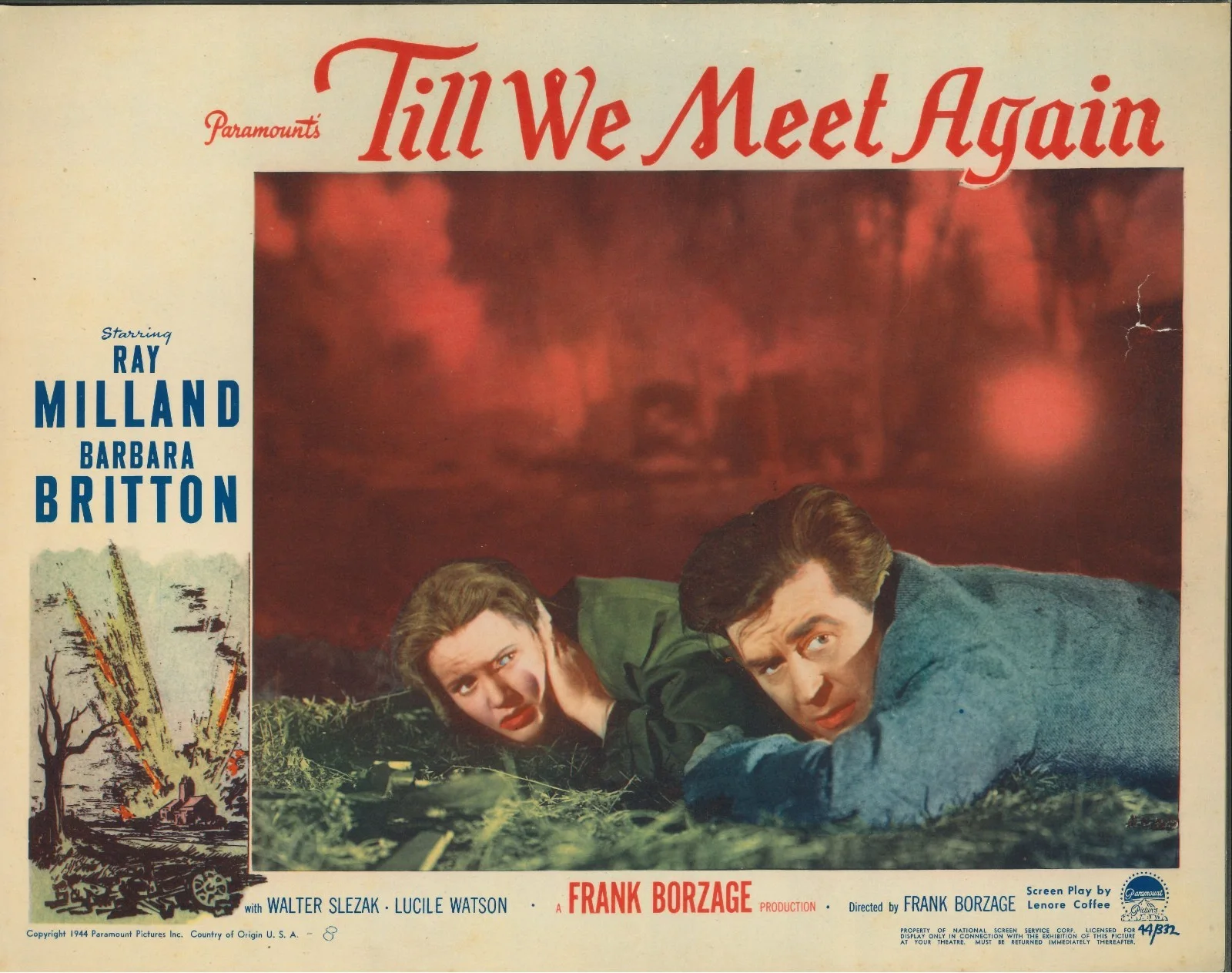 Will We Meet Again 7x ORIGINAL US Lobby Cards Frank Borzage Ray Milland 1944, image 5