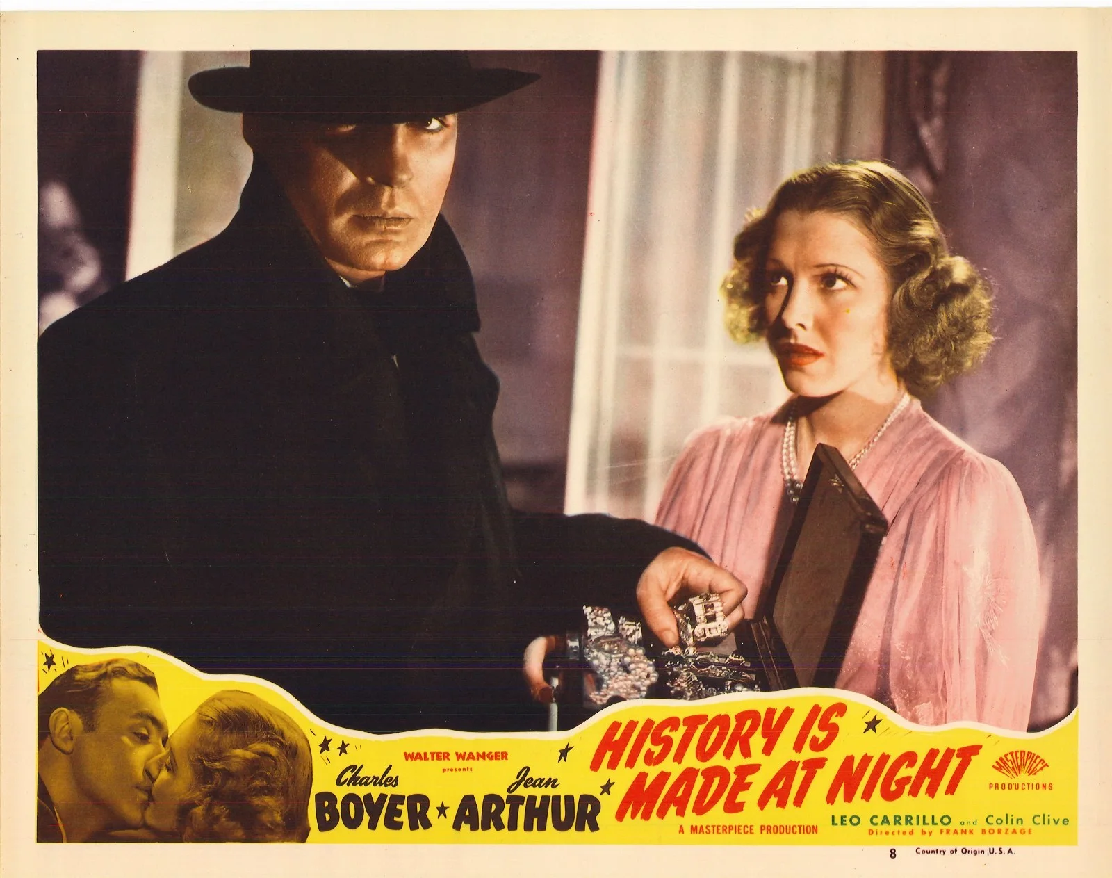 History is Made at Night 3x ORIGINAL US Lobby Cards Frank Borzage Jean Arthur RR, изображение 2