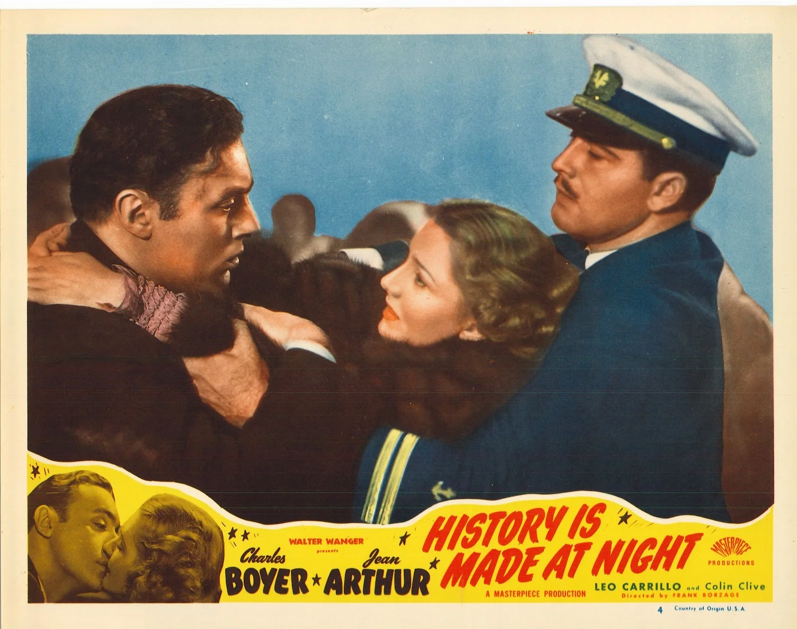 History is Made at Night 3x ORIGINAL US Lobby Cards Frank Borzage Jean Arthur RR, изображение 3