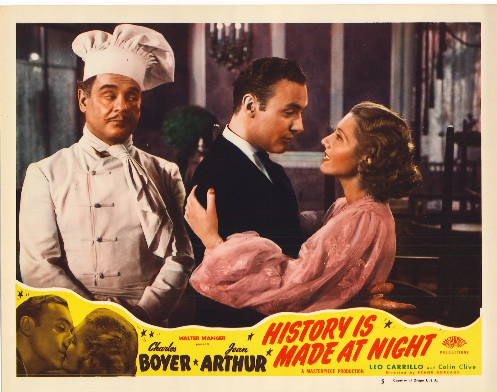 History is Made at Night 3x ORIGINAL US Lobby Cards Frank Borzage Jean Arthur RR, изображение 4