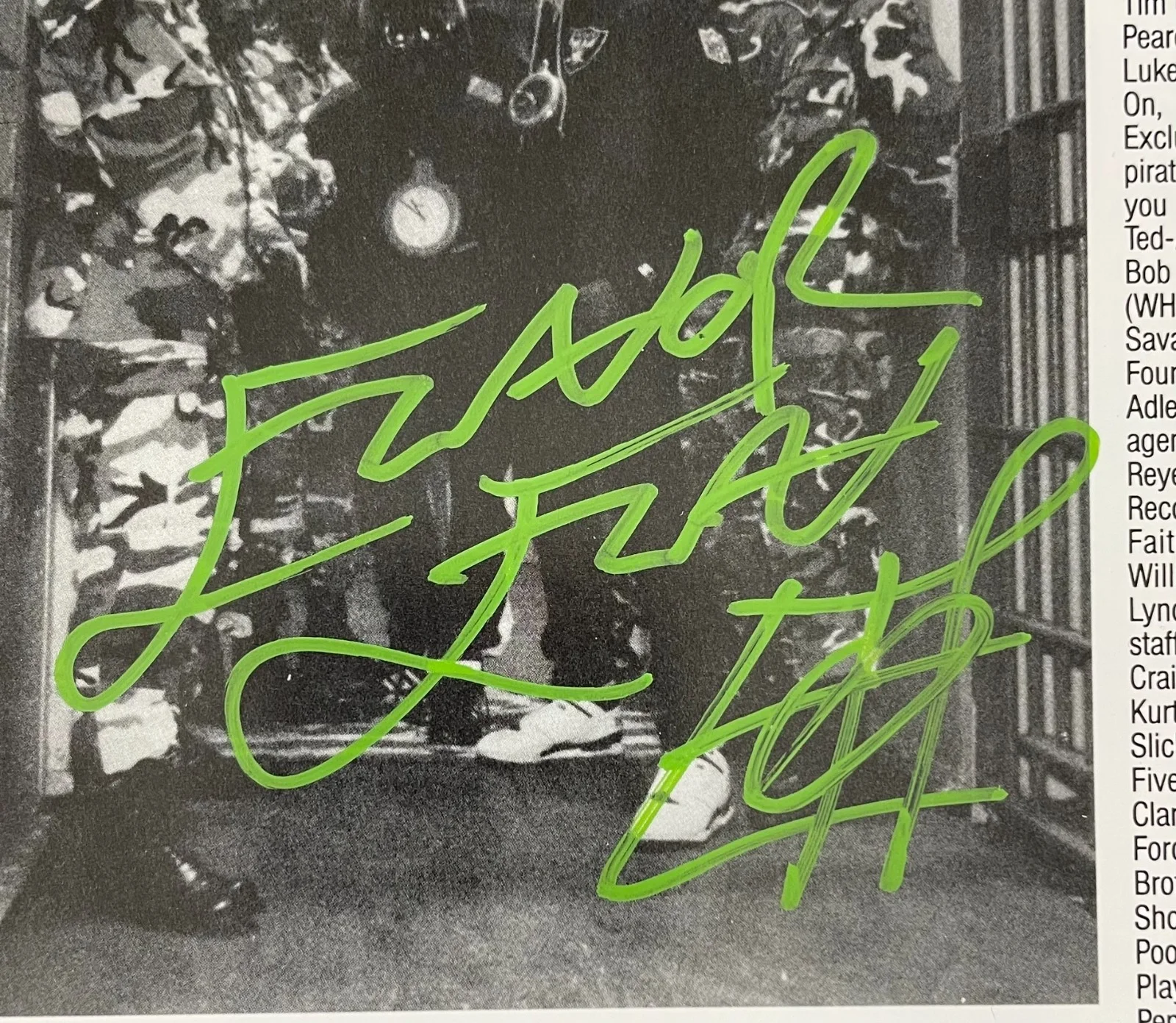 Flavor Flav — Flavor Flav Signed Public Enemy It Takes A Nation Vinyl LP Inner Sleeve JSA COA, image 2