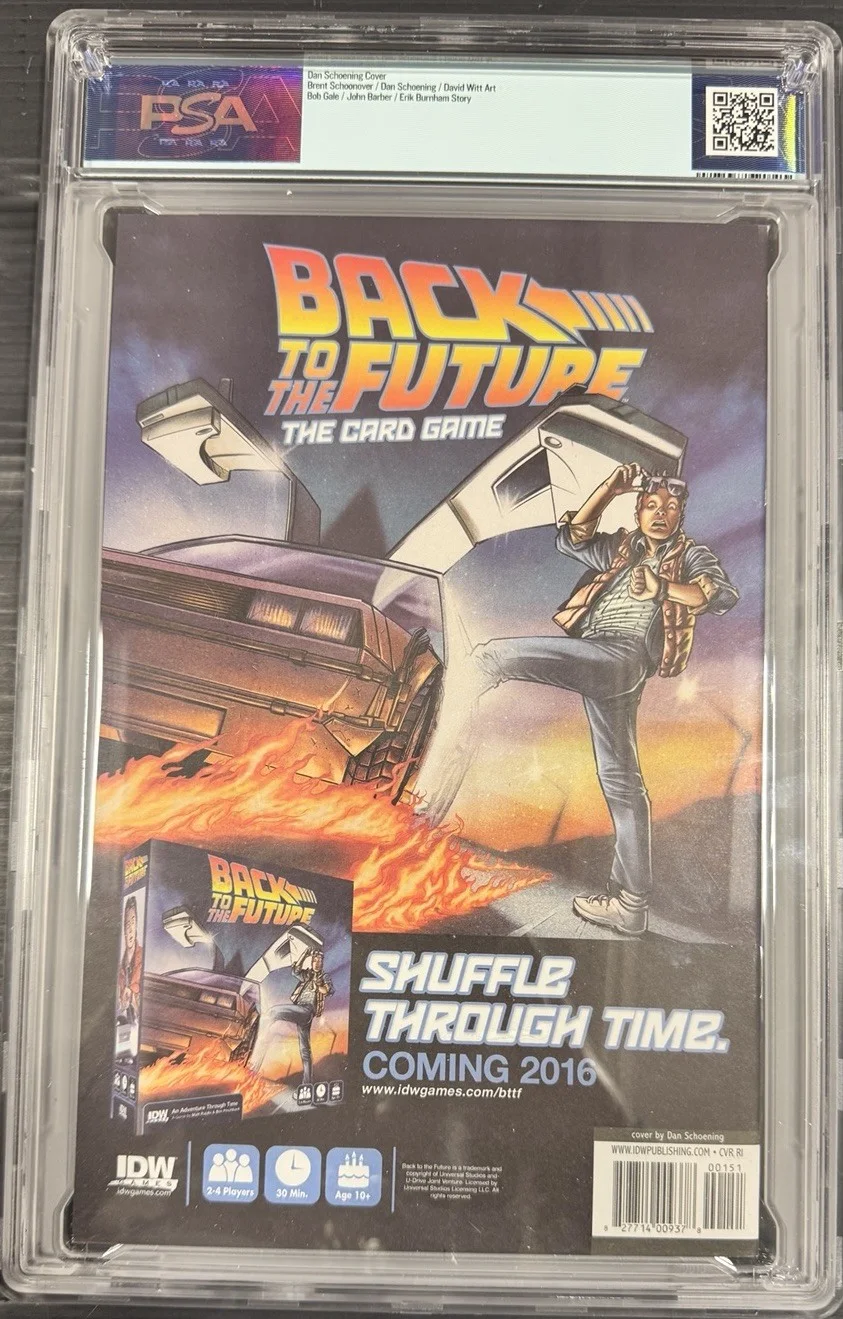 IDW Back to the Future #1 Variant Michael J Fox Signed PSA Authentic Comic, image 2