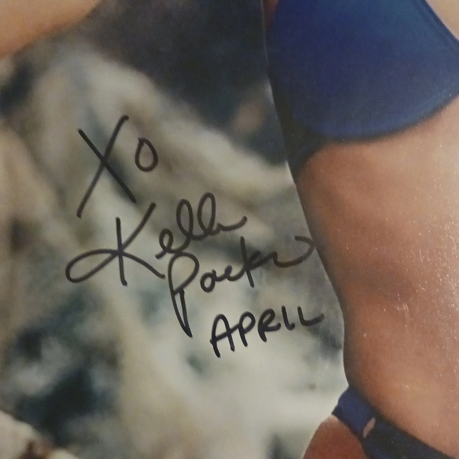 Kelly Packard Inscribed XO APRIL. 11×17. Playball Ink Witnessed., изображение 2