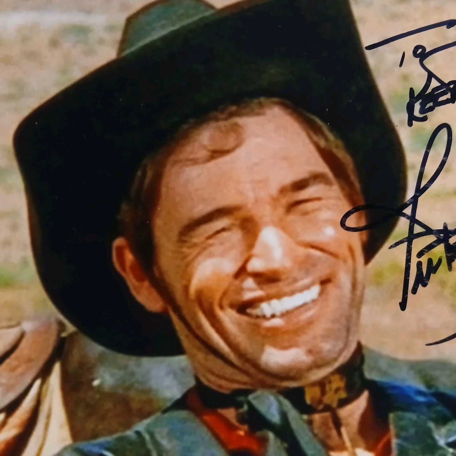 burton gilliam — burton gilliam signed 'john keep smilin' 4x6 photo blazing saddles, изображение 3