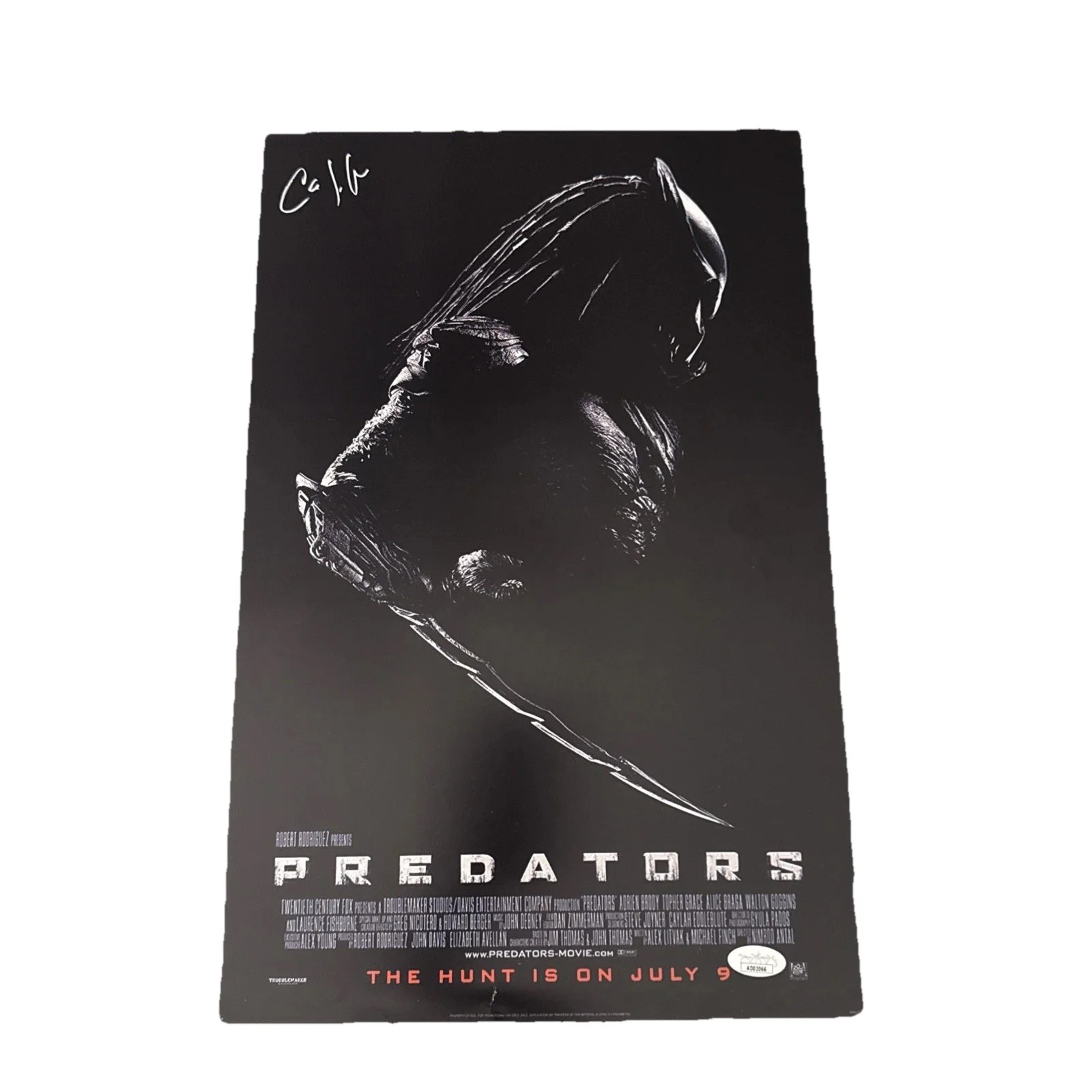 Carey Jones — Carey Jones Autographed “Predators” 11x17 Signed Movie Poster