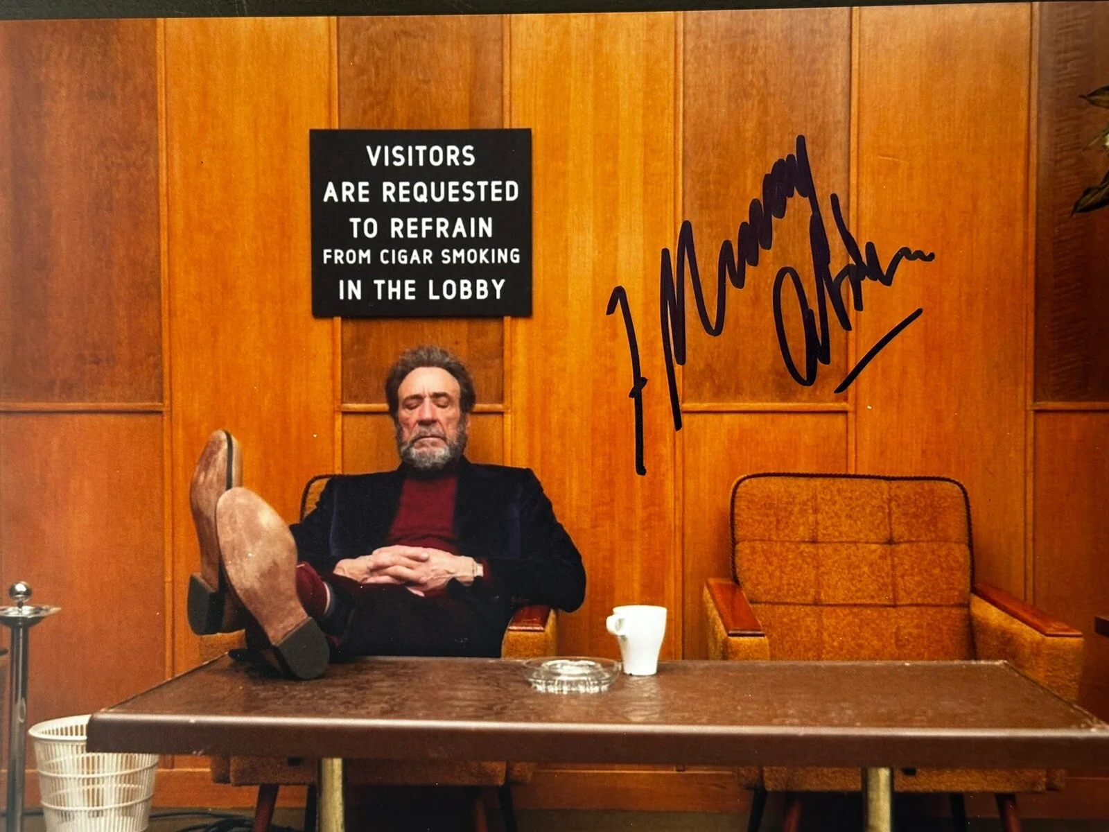 F Murray Abraham — F Murray Abraham Signed Wes Anderson’ Grand Budapest 8x10 Photo In Person.