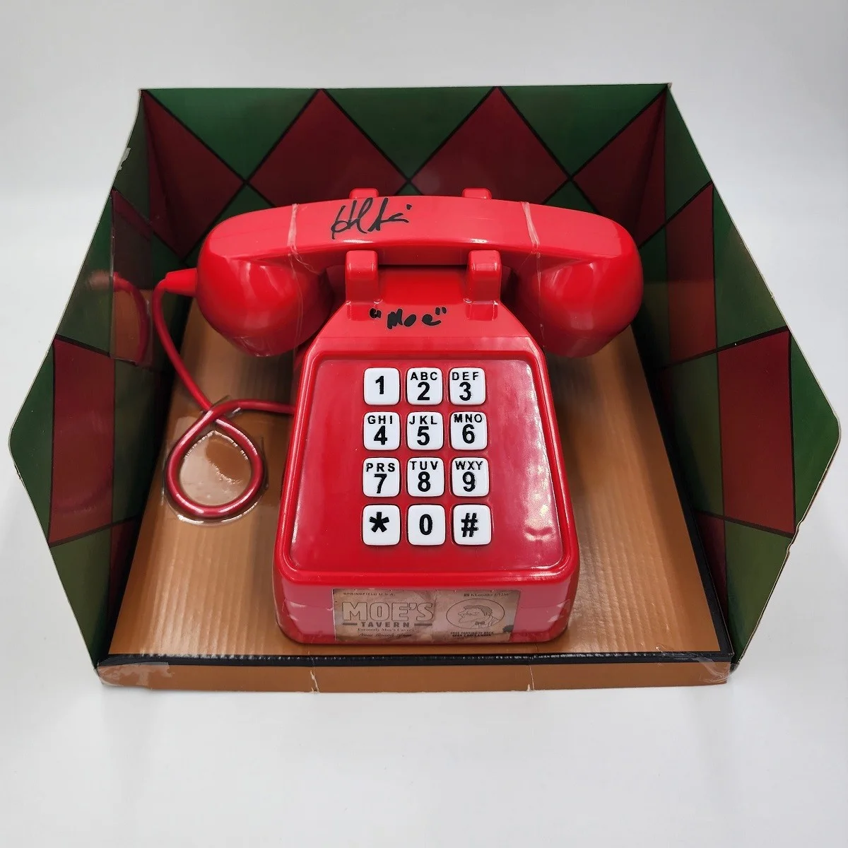 Hank Azaria — Hank Azaria Signed Moe's Prank Phone w/ "Moe" Character Name Added