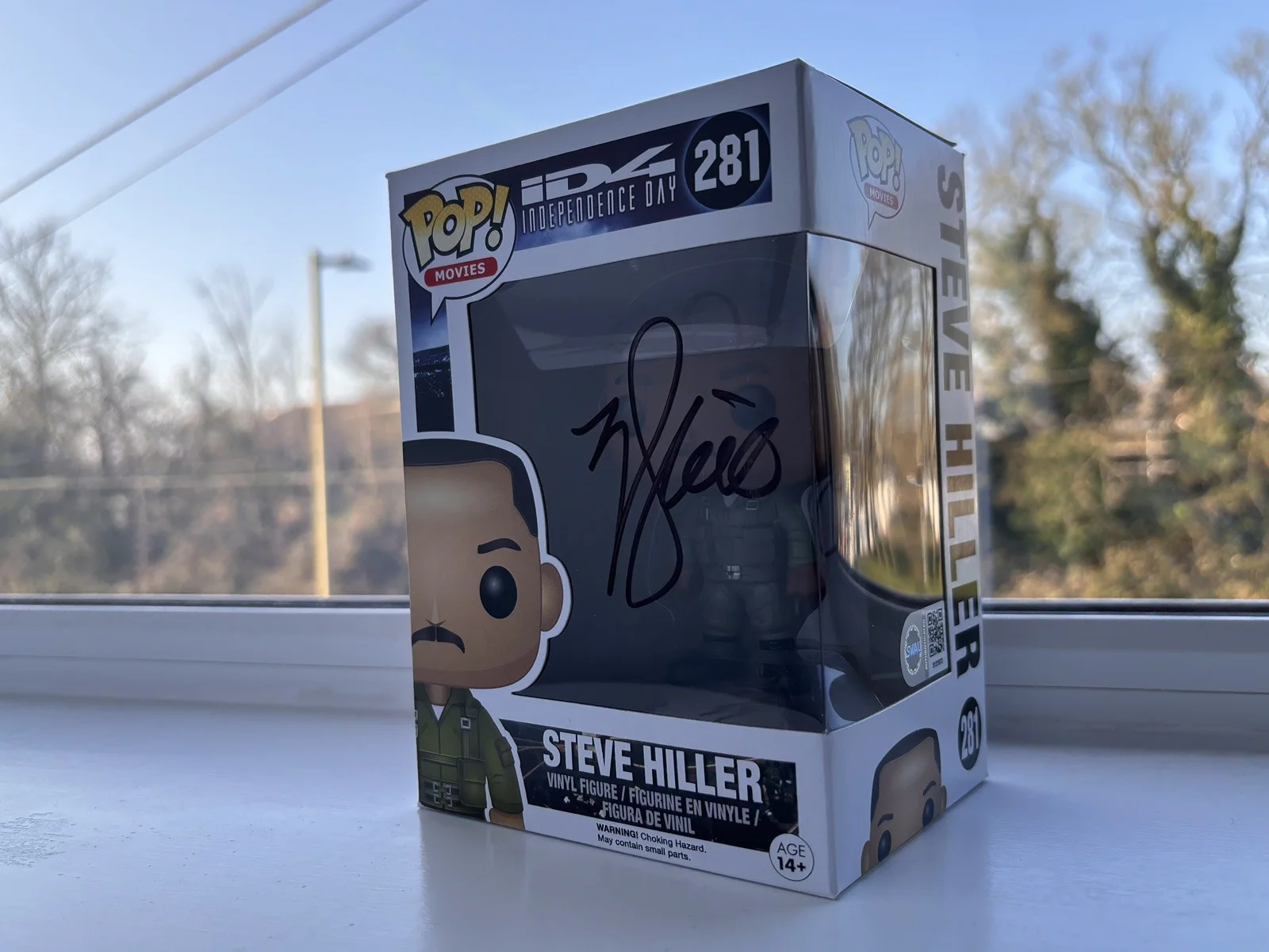 Will Smith Signed Steve Hiller Independence Day Funko POP #281 With SWAU COA, изображение 2