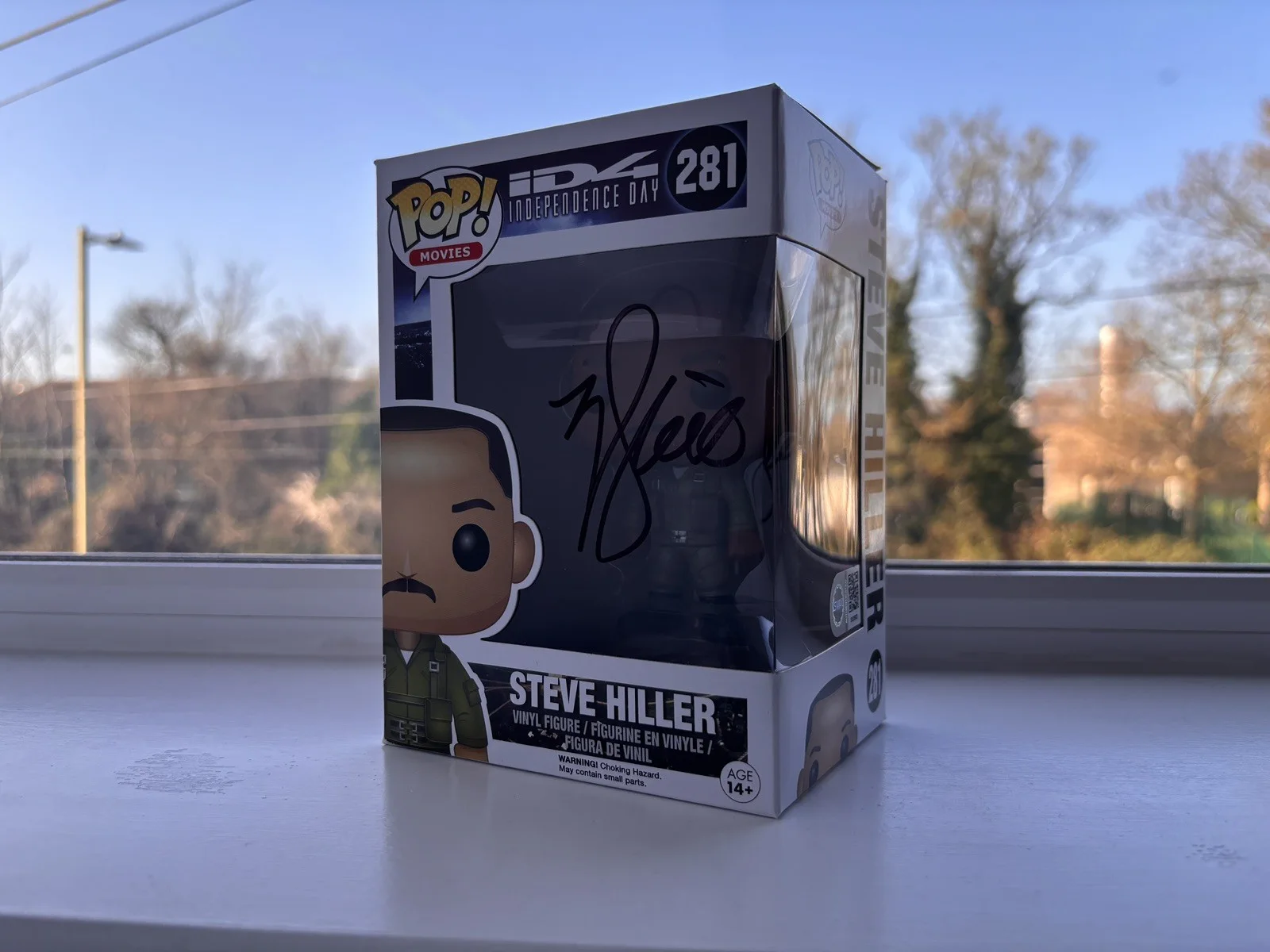 Will Smith Signed Steve Hiller Independence Day Funko POP #281 With SWAU COA, изображение 3