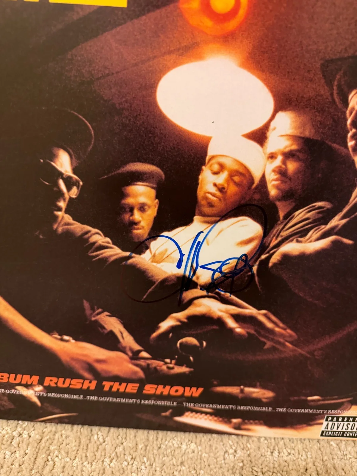 Chuck D Public Enemy Rapping Legend Signed Autograph Vinyl Bum Rush The Show, изображение 2