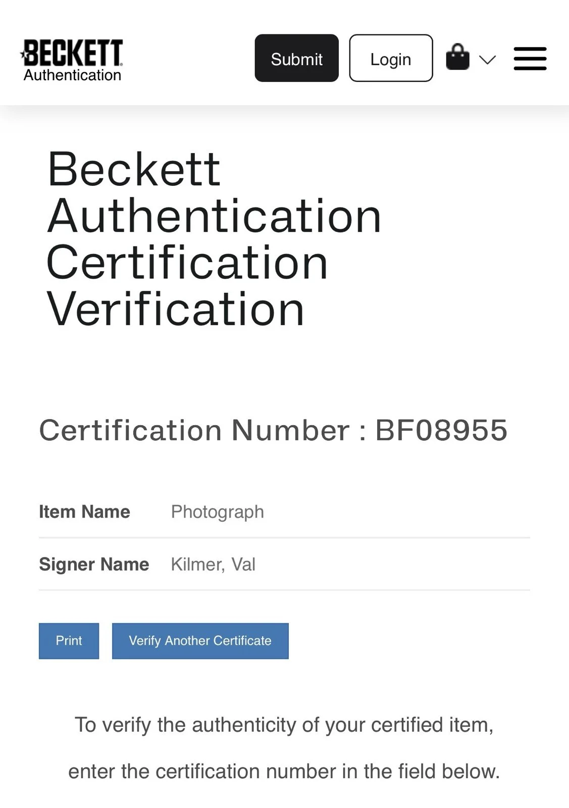 Val Kilmer — Val Kilmer Signed Autographed 8x10 Photo Beckett BAS COA Rare, изображение 2