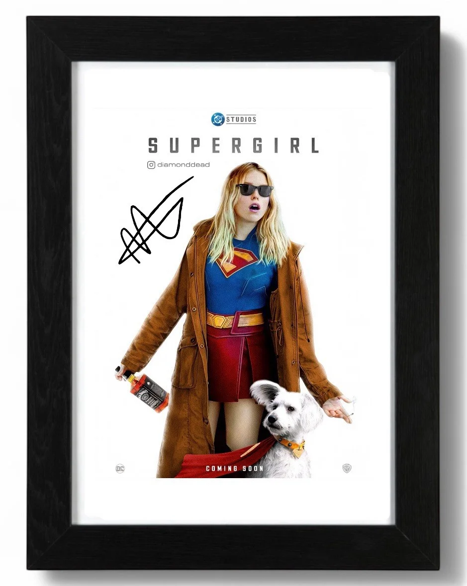Milly Alcock Signed Autograph PHOTO Pre Print 6x4/A4/ Framed Super Girl, изображение 2