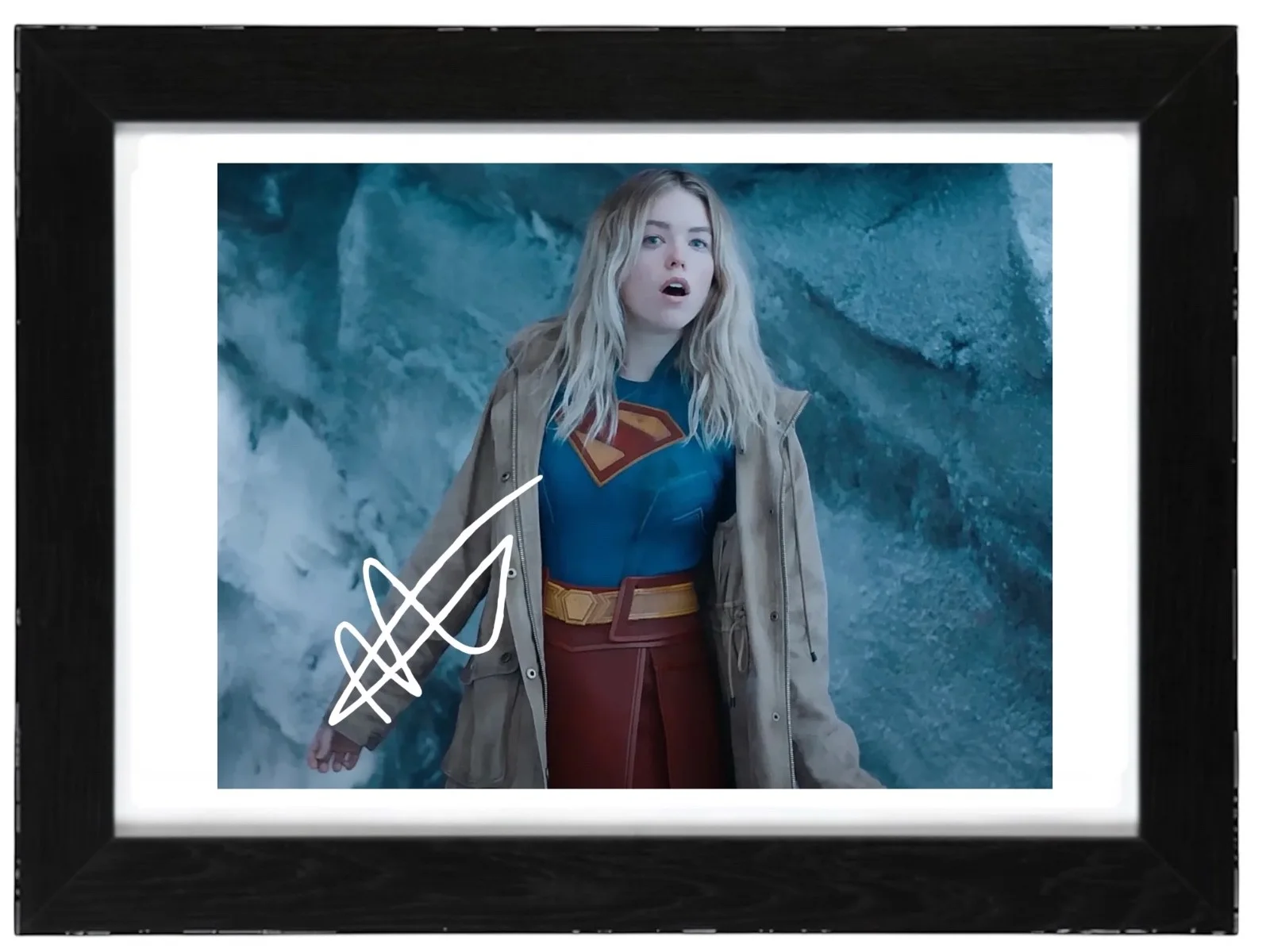 Milly Alcock Signed Autograph PHOTO Pre Print 6x4/A4/ Framed Super Girl, изображение 3