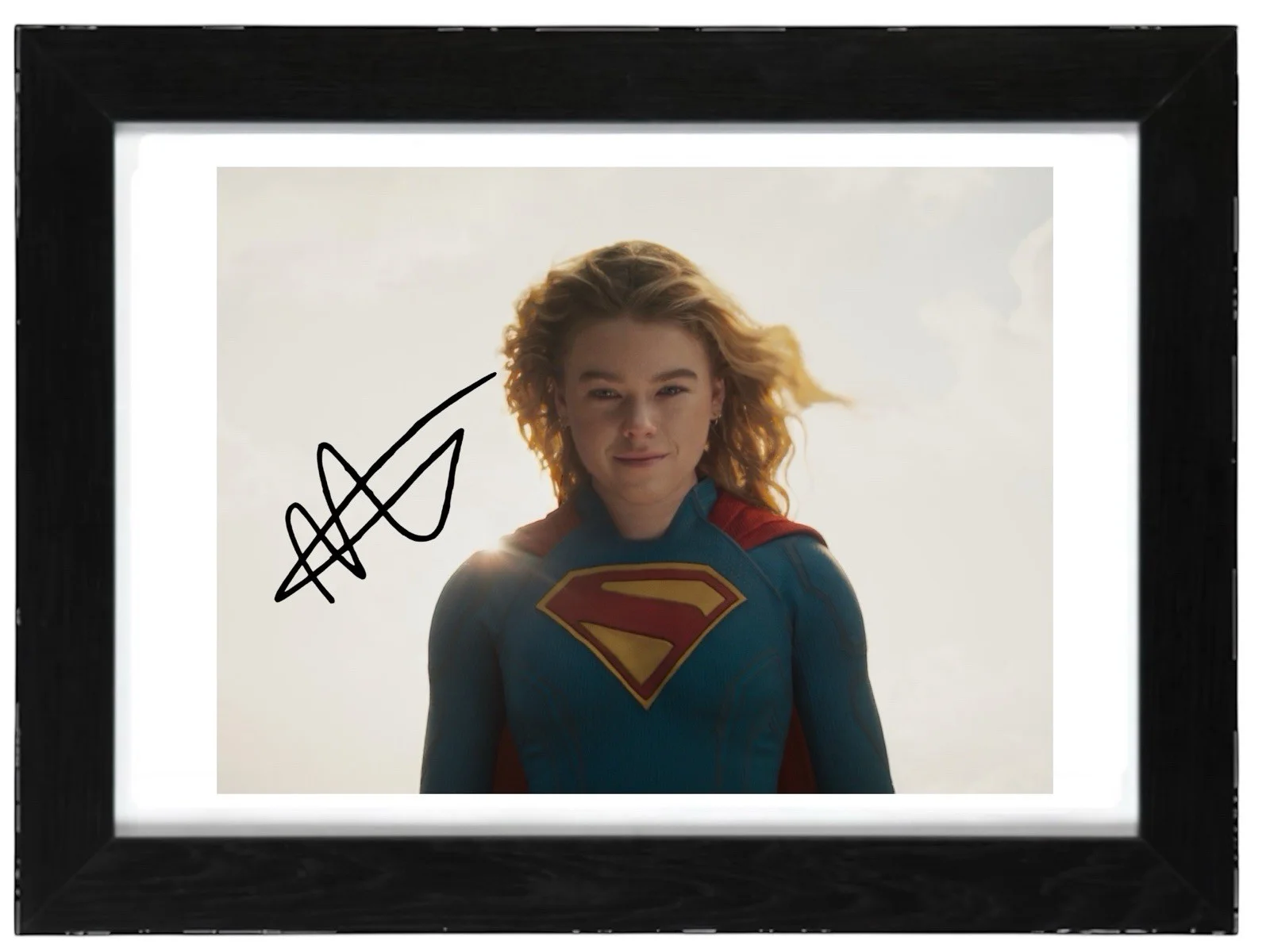 Milly Alcock Signed Autograph PHOTO Pre Print 6x4/A4/ Framed Super Girl, изображение 2