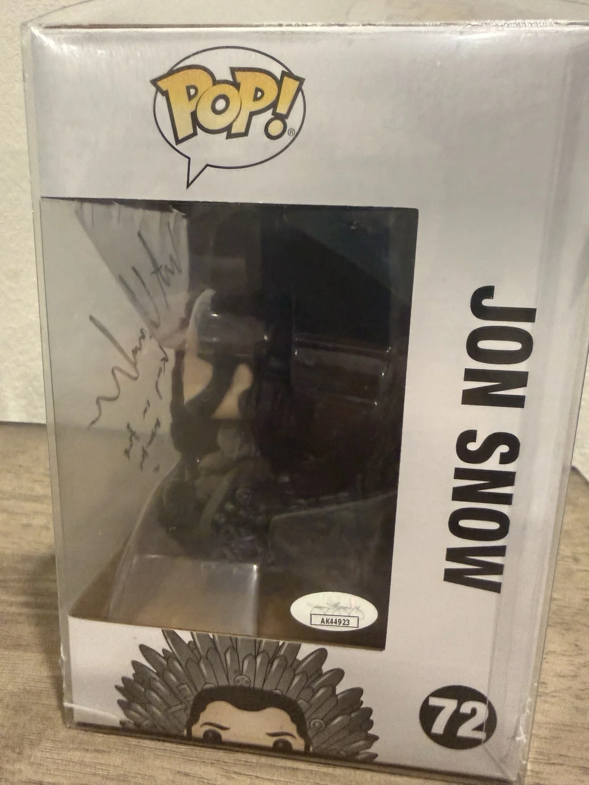 Jon Snow Signed Funko By Kit Harrington w/King In The North Inscription JSA COA, image 3