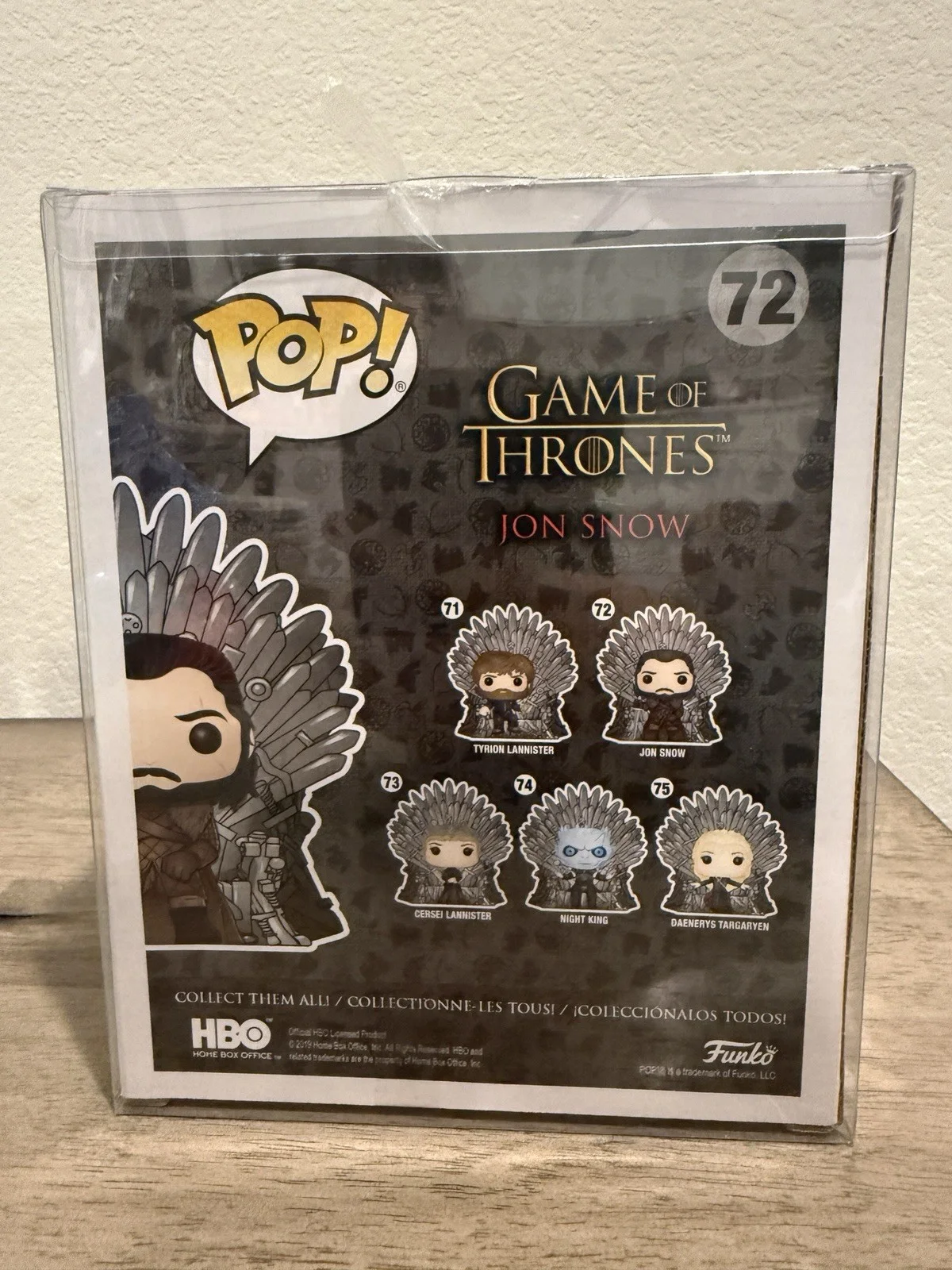 Jon Snow Signed Funko By Kit Harrington w/King In The North Inscription JSA COA, image 4
