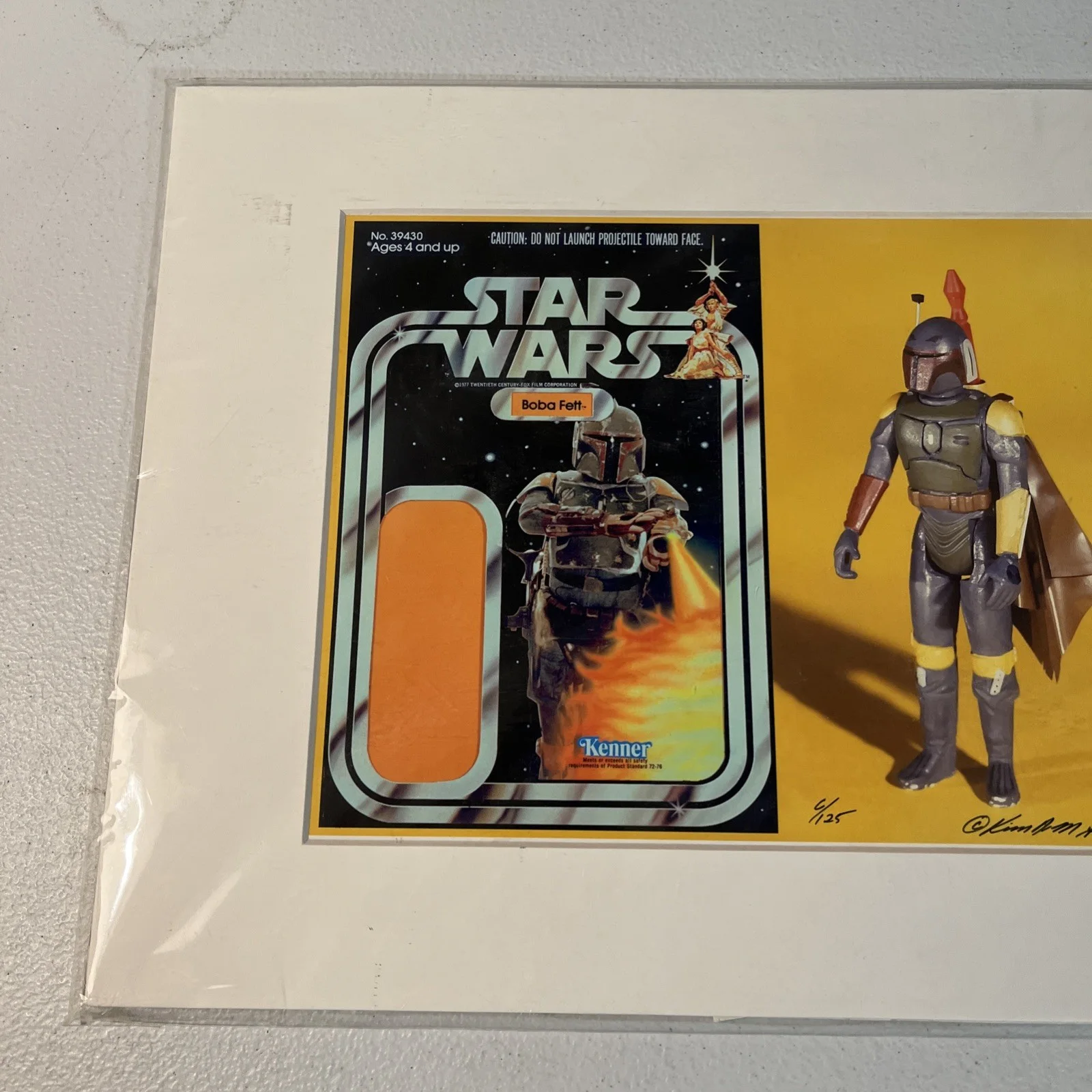Vintage Star Wars Boba Fett Picture Autograph Kim Simmons /125 Very Rare !!, изображение 3