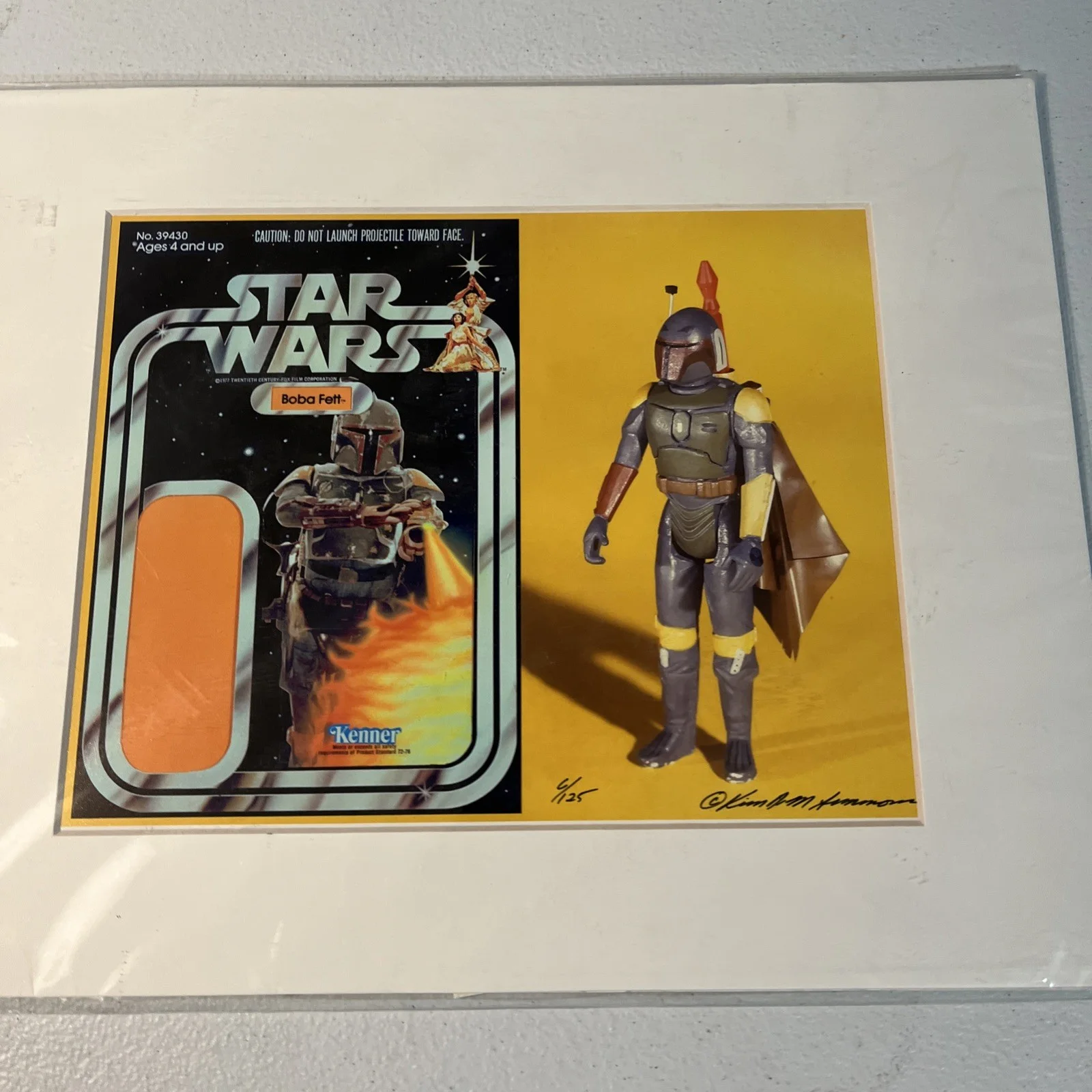 Vintage Star Wars Boba Fett Picture Autograph Kim Simmons /125 Very Rare !!, изображение 4