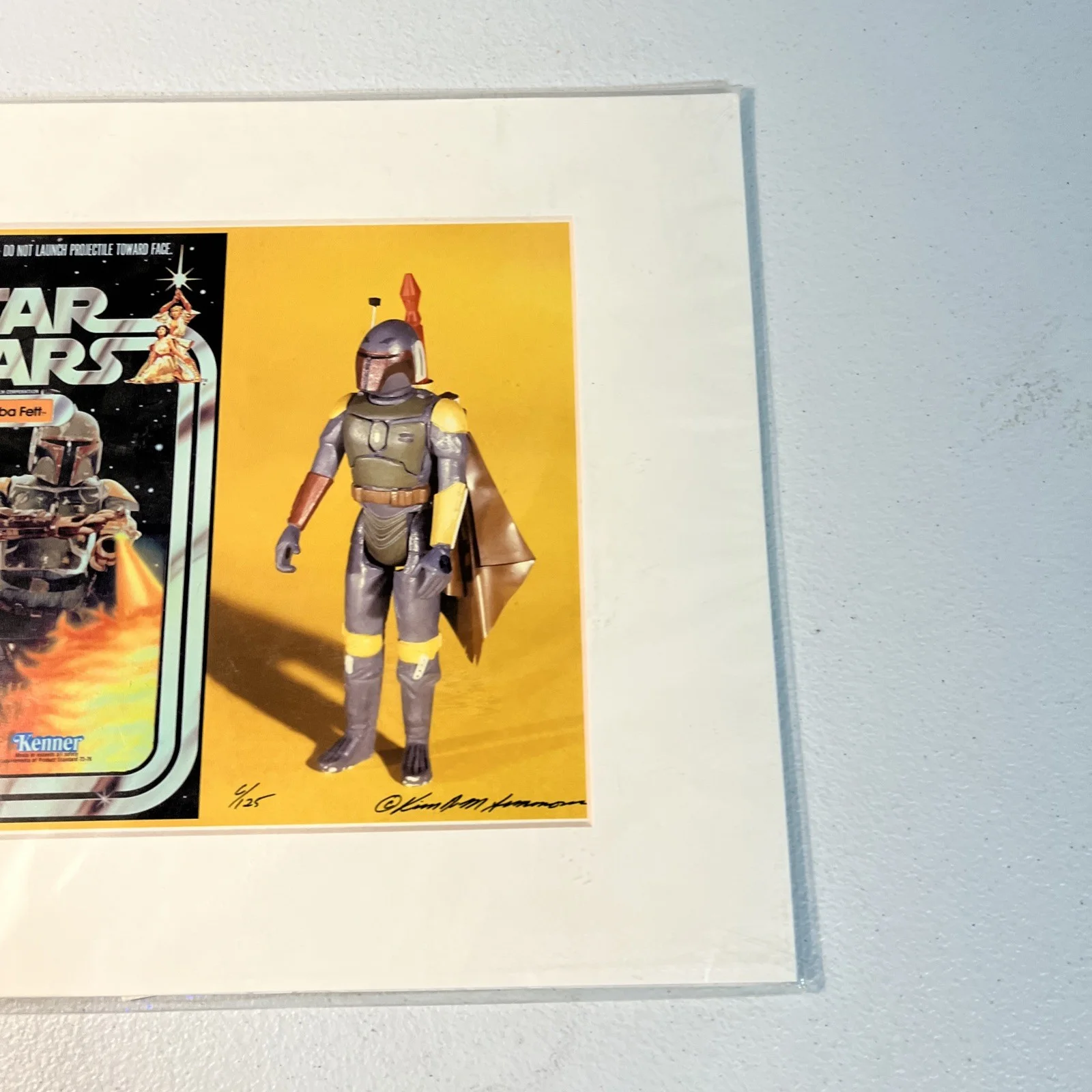 Vintage Star Wars Boba Fett Picture Autograph Kim Simmons /125 Very Rare !!, изображение 5