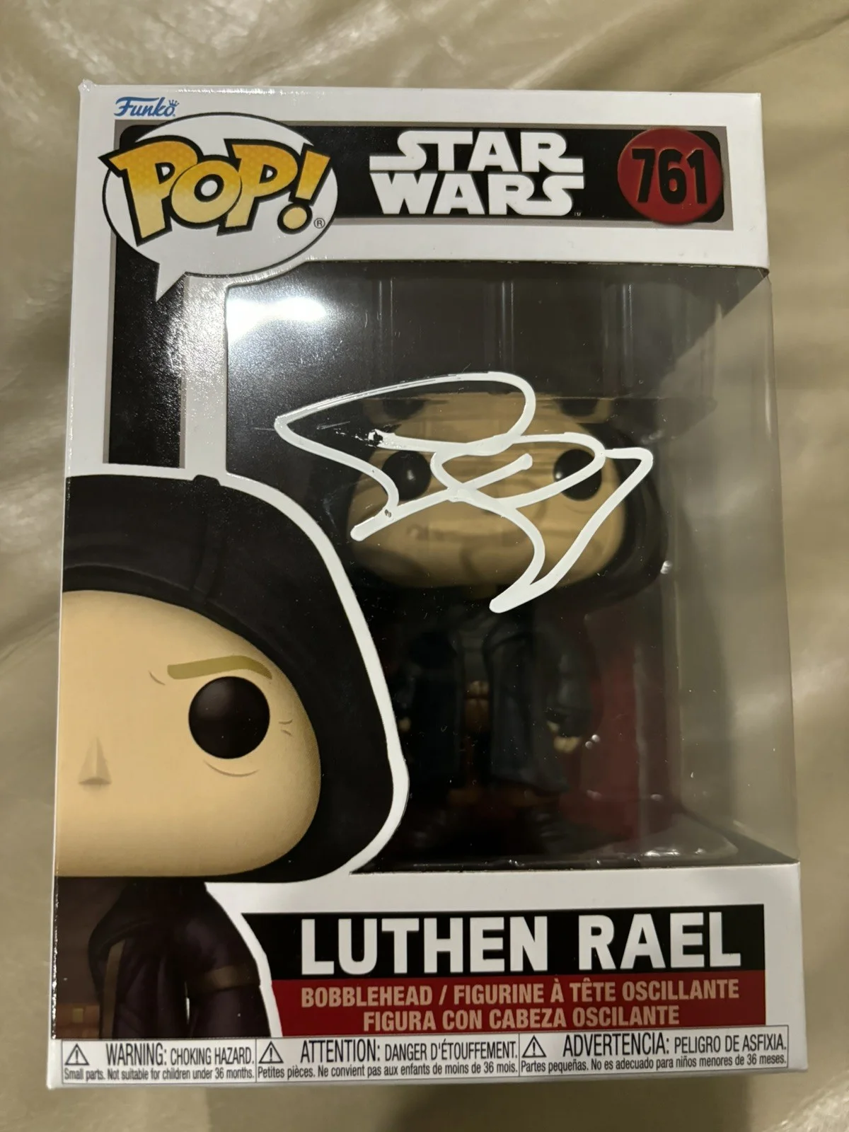 Stellan Skarsgård — Luthen Rael Funko Pop signed by Stellan Skarsgård w/Proof Andor Rogue One
