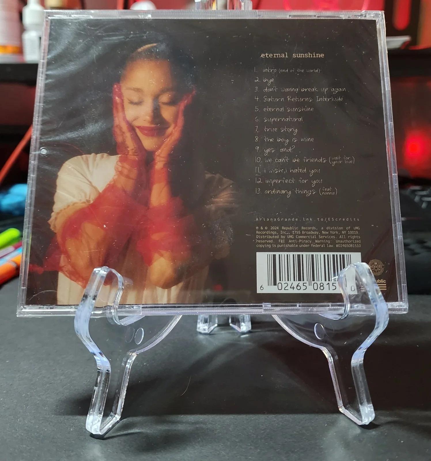 Ariana Grande Eternal Sunshine Signed Autographed CD Sealed (Brand New), изображение 2