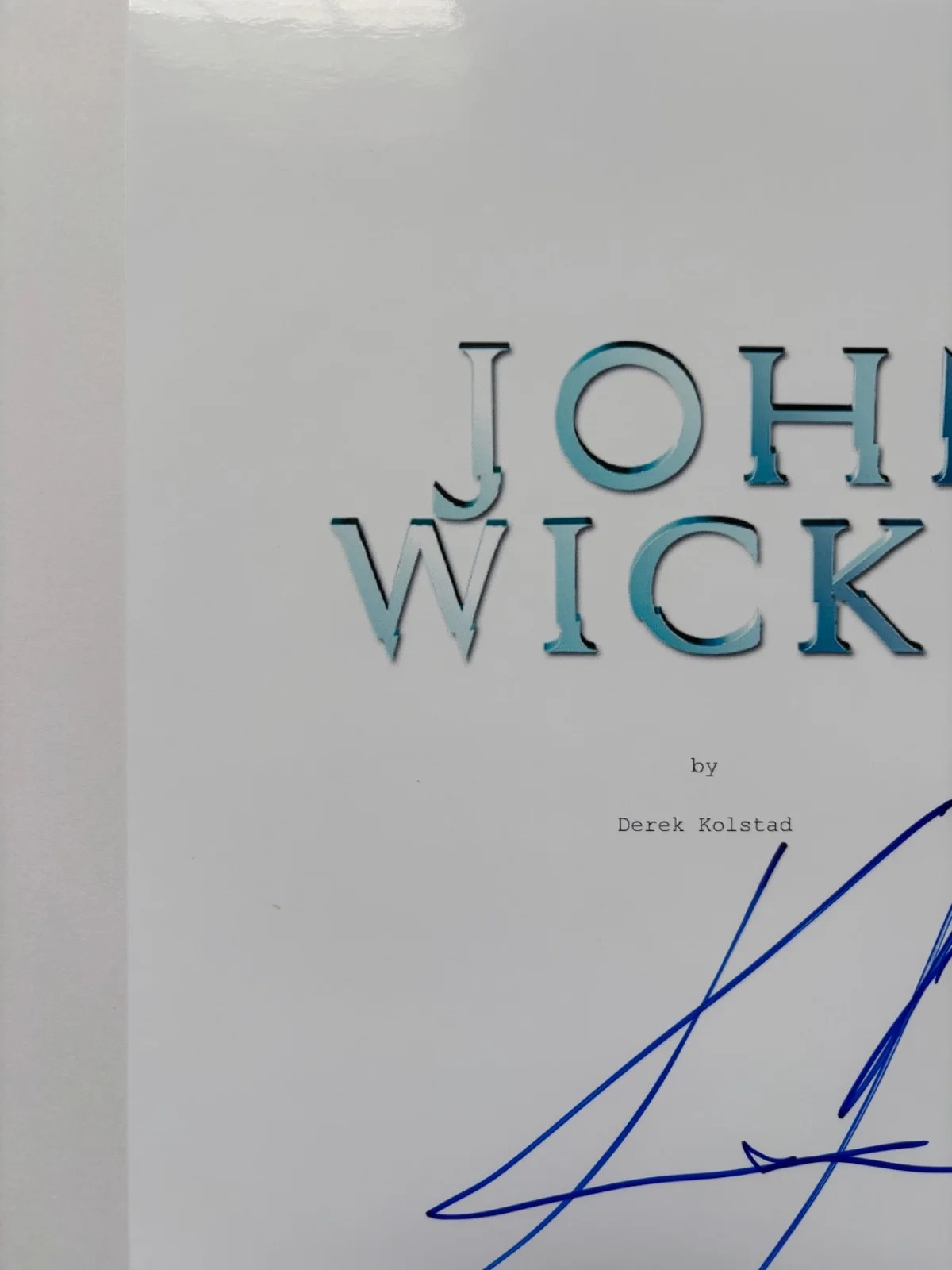 KEANU REEVES SIGNED JOHN WICK MOVIE SCRIPT COVER DOGSTAR MATRIX ACTOR BAS, image 4
