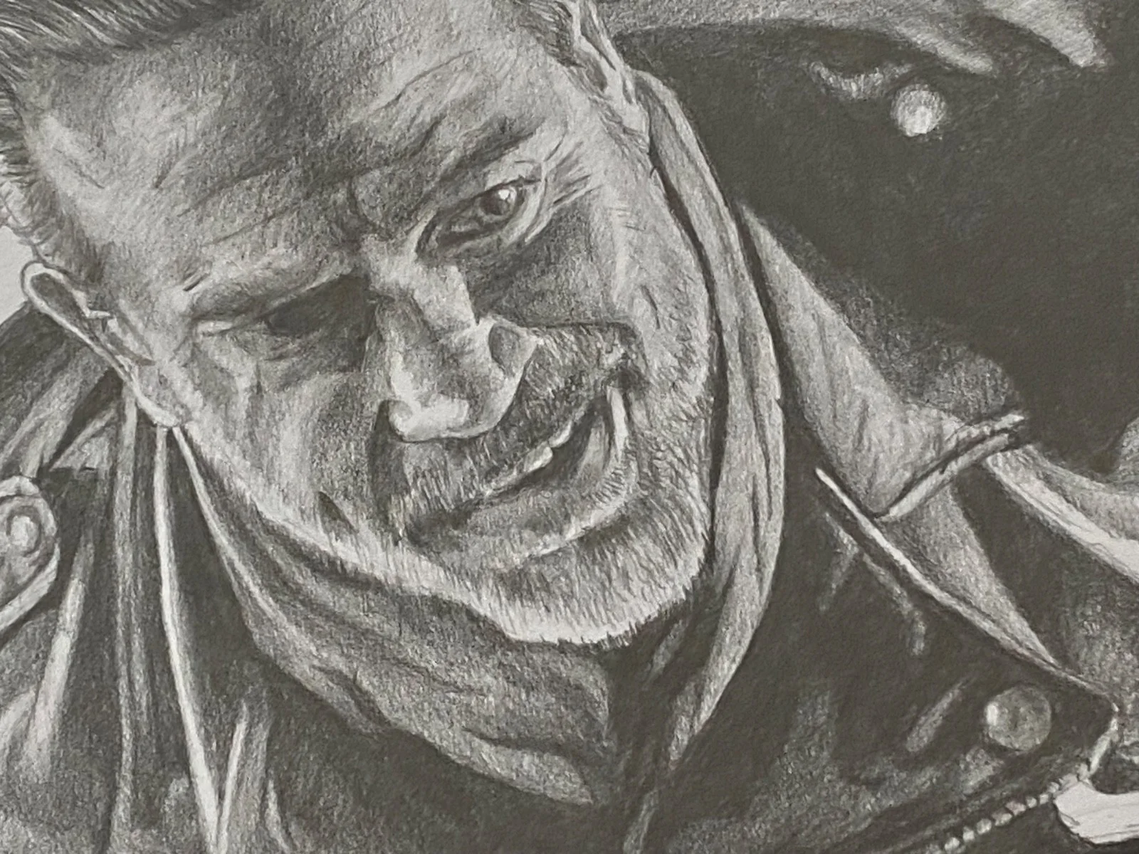 JEFFREY DEAN MORGAN WALKING DEAD “Original Art" Signed with Quote 11x14" Negan, изображение 3
