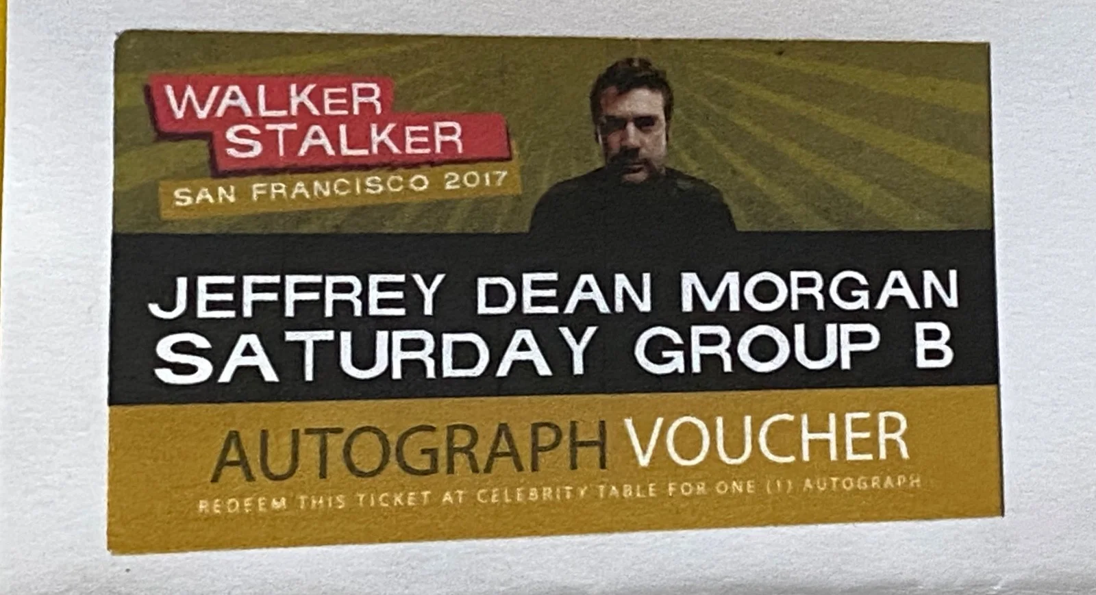 JEFFREY DEAN MORGAN WALKING DEAD “Original Art" Signed with Quote 11x14" Negan, изображение 4
