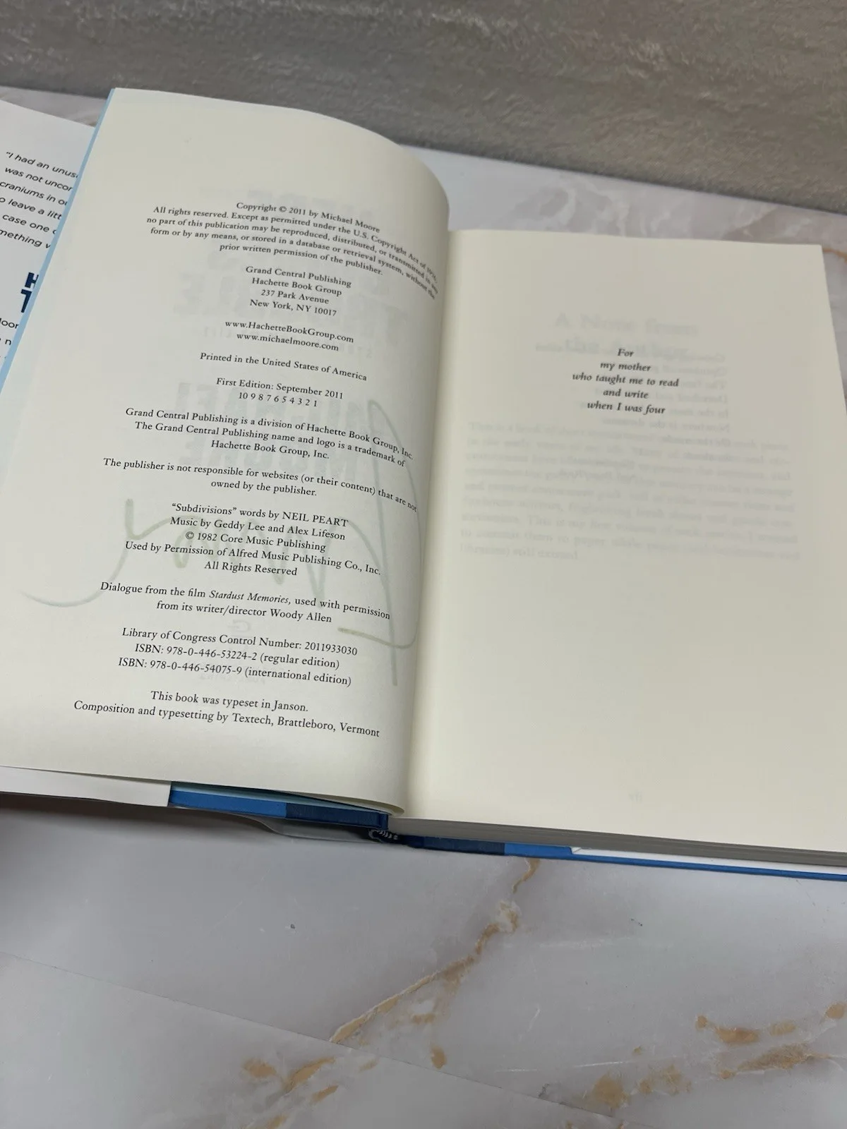 Michael Moore — Michael Moore SIGNED Autographed Here Comes Trouble 2011, 1st Ed HC DJ, image 5
