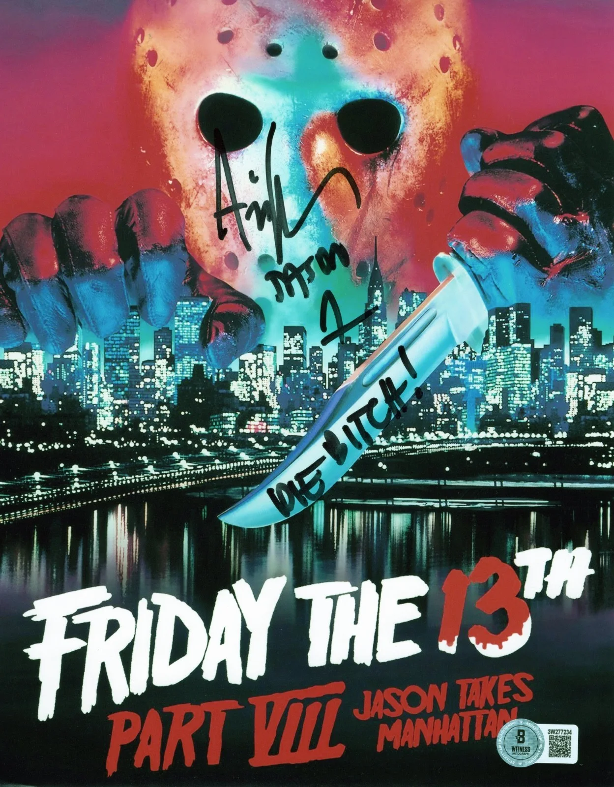 Ari Leeman — Ari Lehman Jason Voorhees Signed Friday The 13th 8x10 Photo - Beckett Witnessed