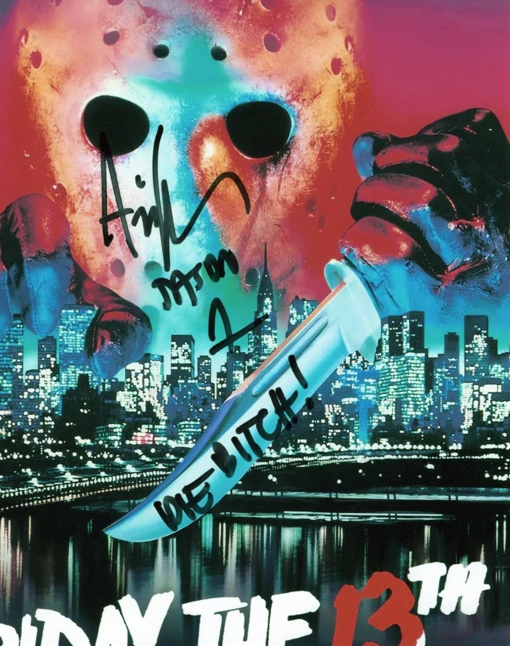 Ari Leeman — Ari Lehman Jason Voorhees Signed Friday The 13th 8x10 Photo - Beckett Witnessed, изображение 2