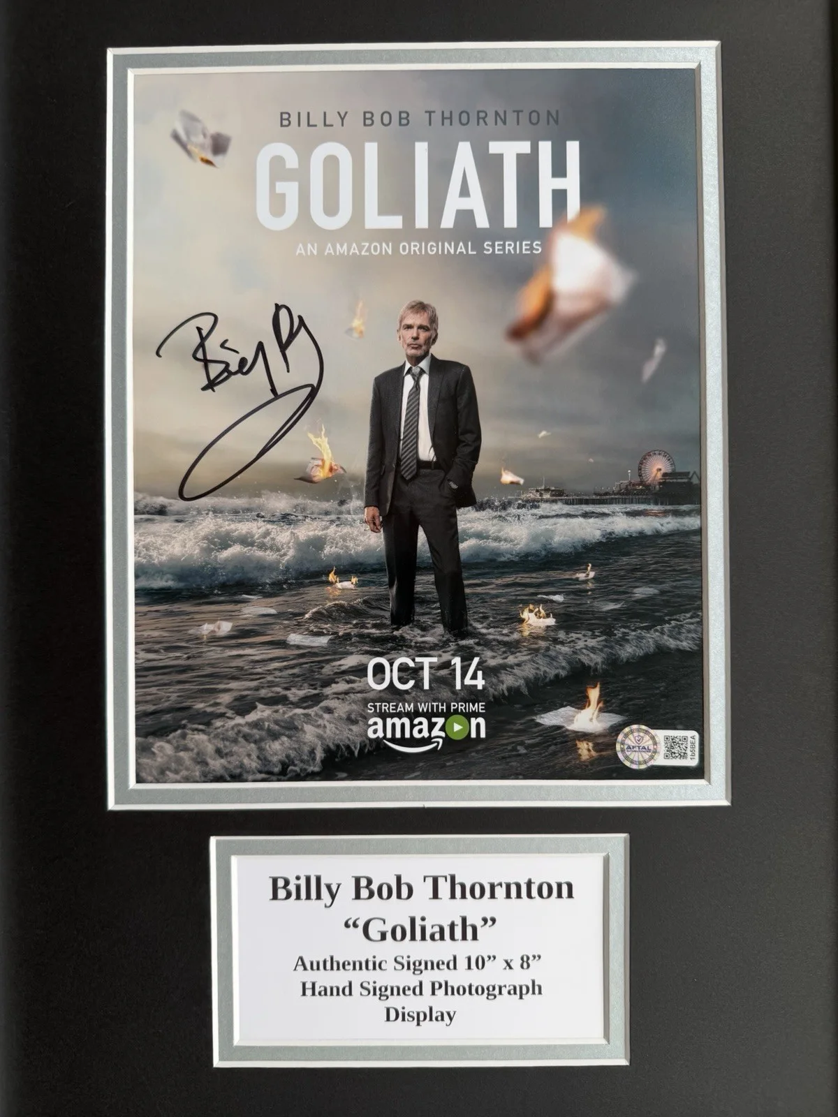 Billy Bob Thornton “Goliath” Signed Framed 16” X 12” Print Display, image 2