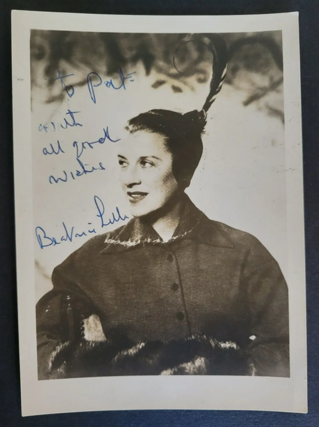 Beatrice Lillie — Beatrice Lillie Signed Autographed Photo Press Promo Picture Inscribed NO COA
