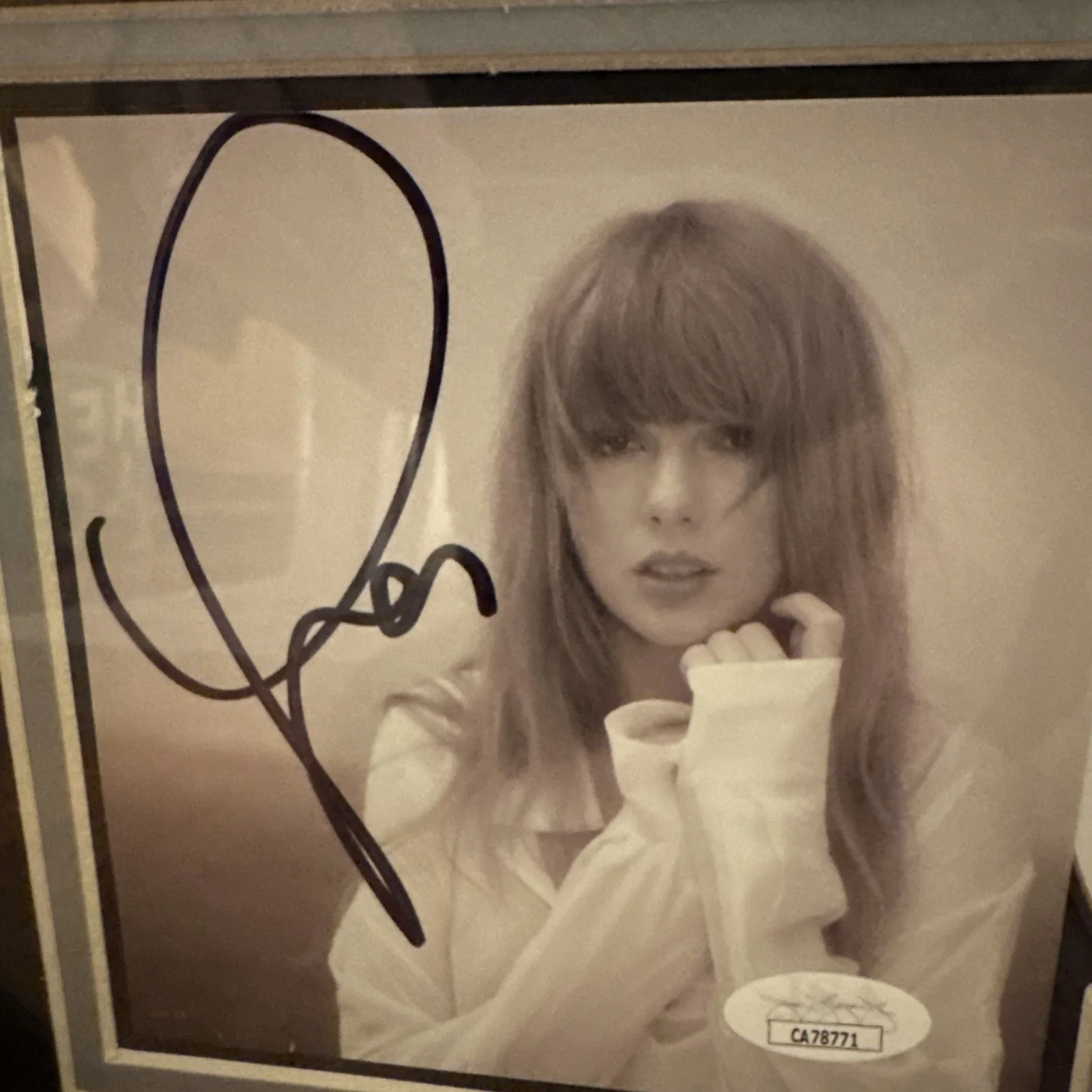 Taylor Swift Signed "The Tortured Poets Dept" Framed CD Insert Display (JSA), image 2