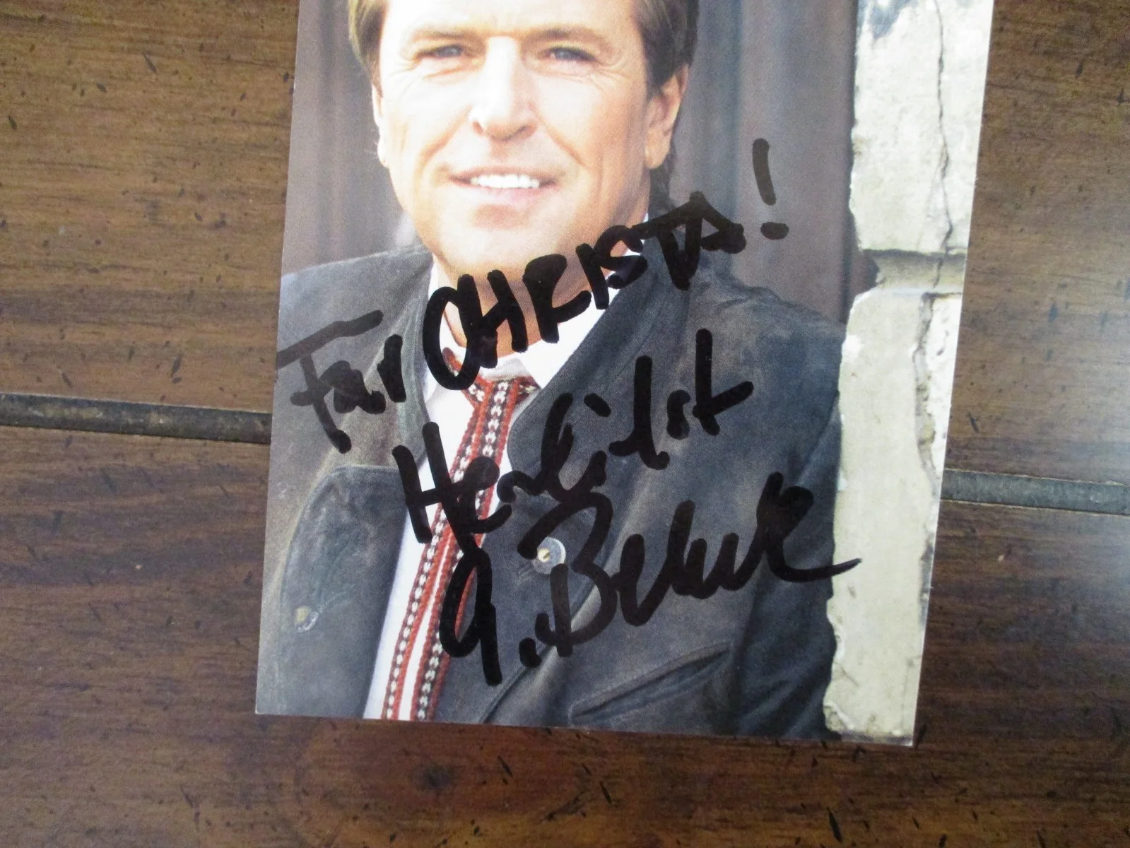 GUNTHER BEHRLE ("Peninta-Peninta") Signed 4 x6 Glossy Color Photo/Card, изображение 2