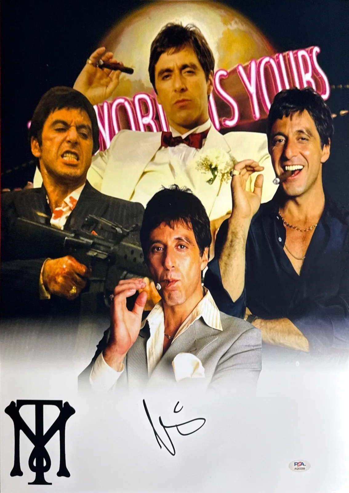 Al Pacino — Al Pacino Signed 16x20 Scarface Photo Tony Montana PSA AQ53209, изображение 2
