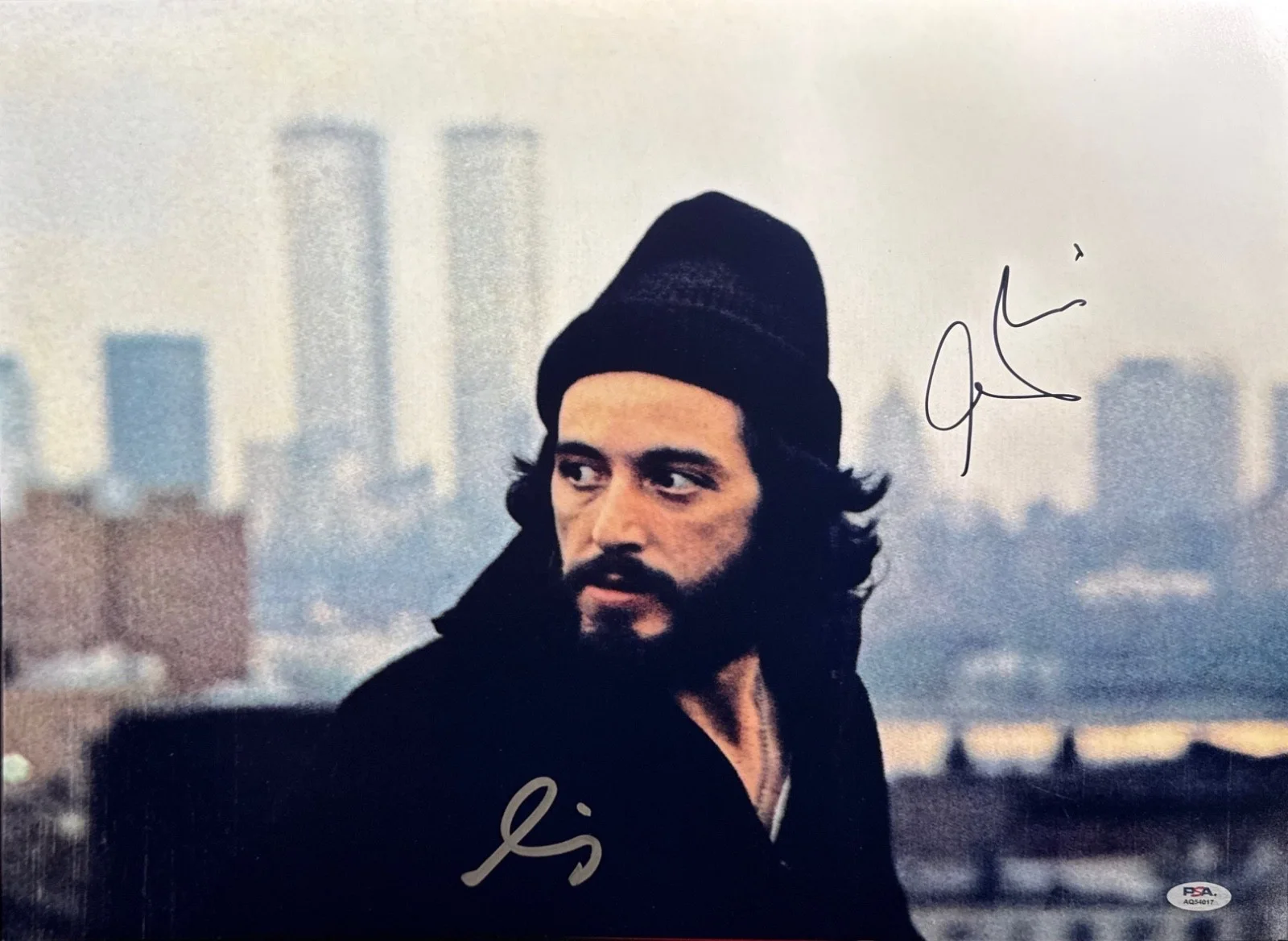 Al Pacino — Al Pacino Signed 16x20 Serpico Photo 'Signed Twice' PSA AQ54017, image 2