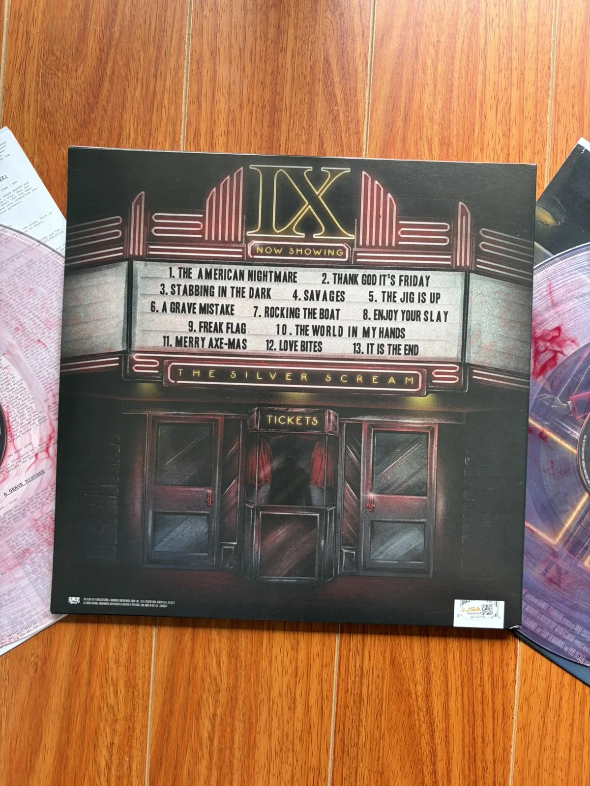 Spencer Charnas — SPENCER CHARNAS SIGNED ICE NINE KILLS The Silver Scream VINYL RECORD AUTO JSA, image 2