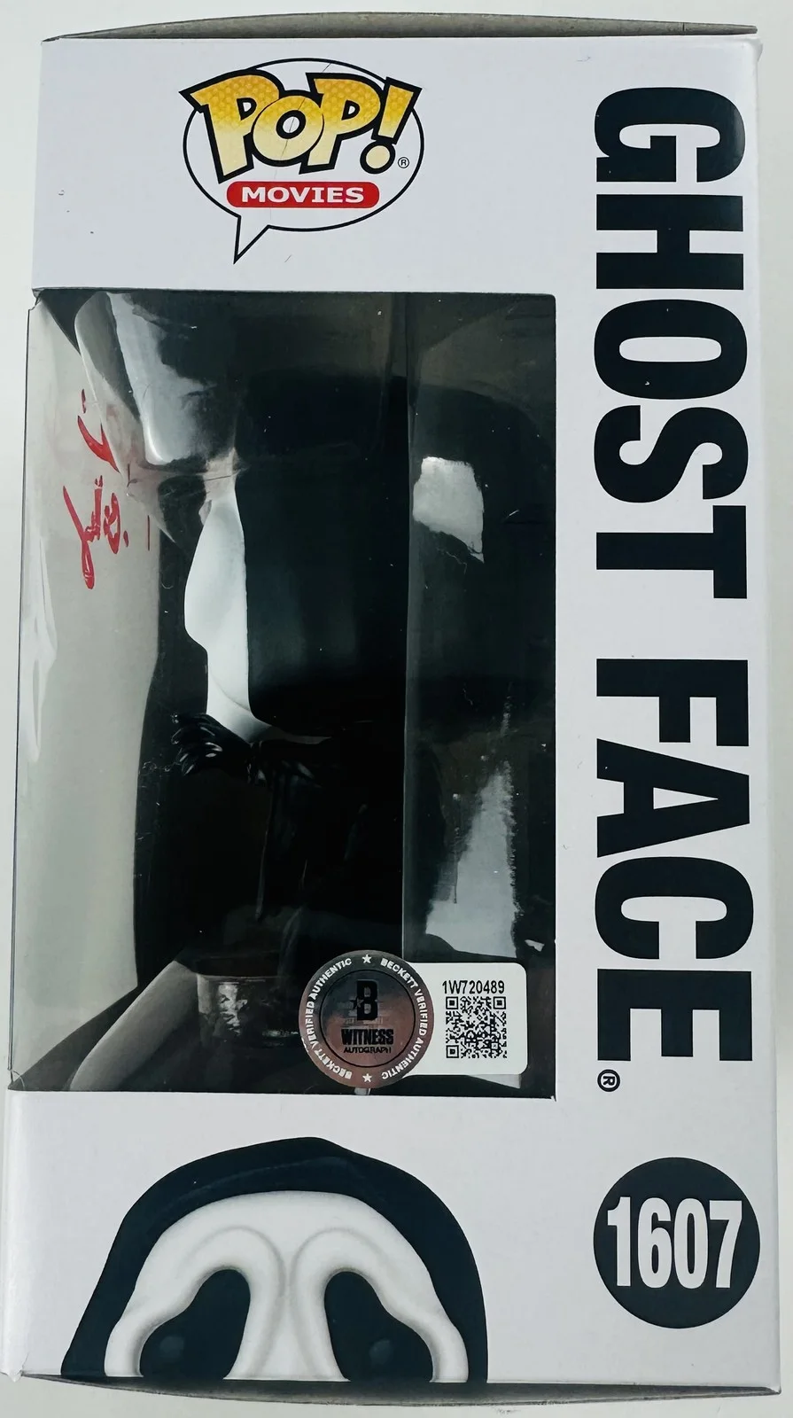 Skeet Ulrich — Skeet Ulrich signed Ghostface Funko 1607 Scream autograph Billy Loomis BAS 489, изображение 2