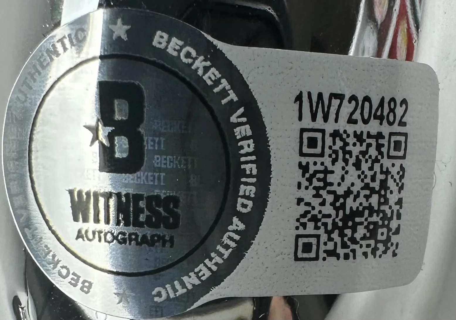Skeet Ulrich — Skeet Ulrich signed chrome Ghostface Scream mask Billy Loomis autograph BAS 482, image 3